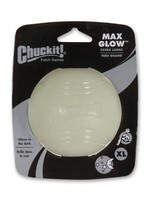 Chuckit! Chuckit! Max Glow Rubber Ball, Medium, White