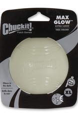 Chuckit! Chuckit! Max Glow Rubber Ball, Medium, White