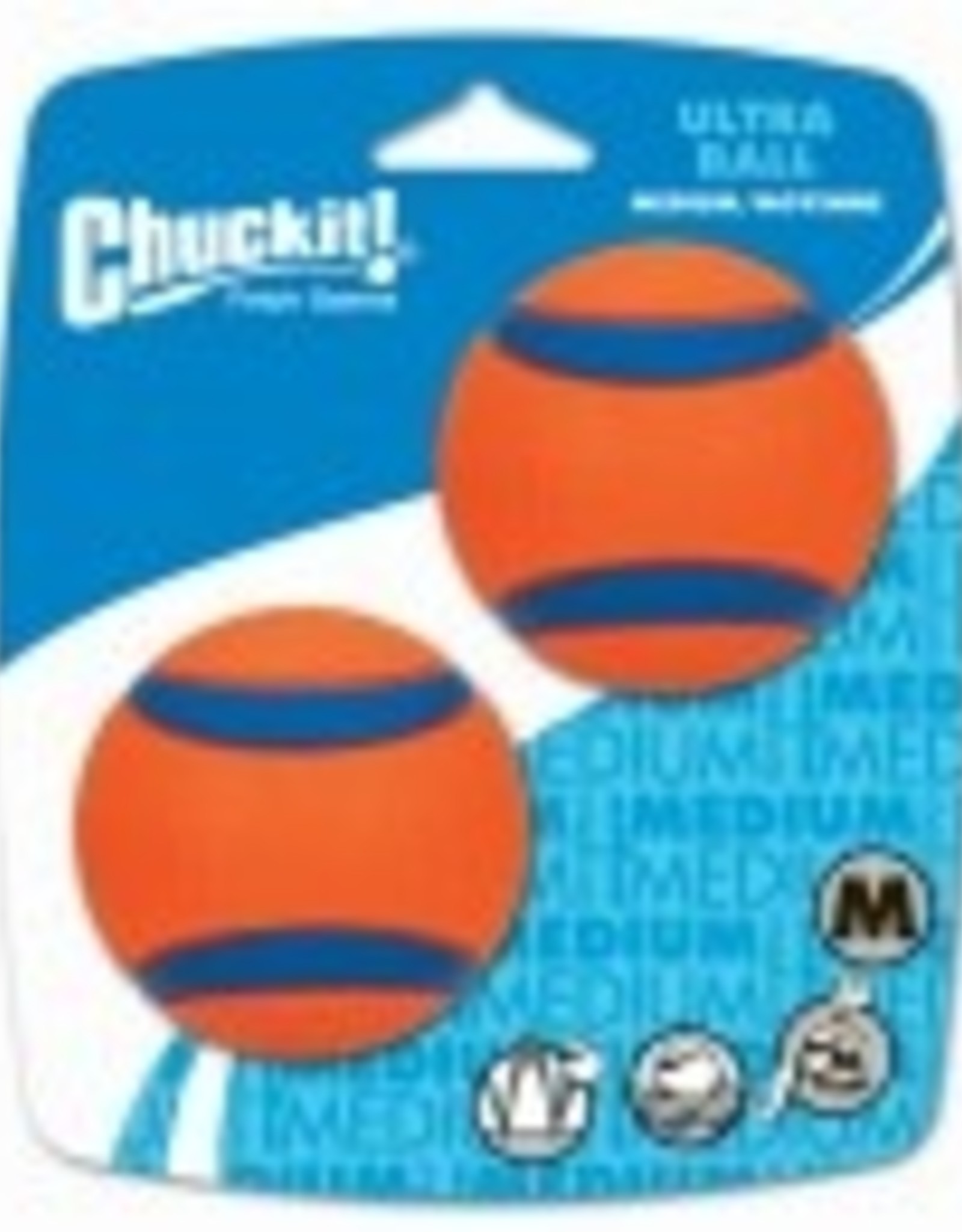 Chuckit! Chuckit! Ultra Ball Rubber Fetch Dog Toy Small Pack of 2