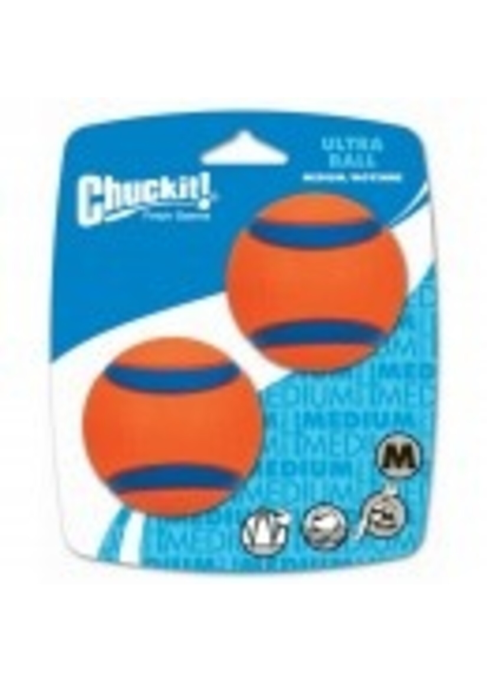 Chuckit! Chuckit! Ultra Ball Rubber Fetch Dog Toy Small Pack of 2