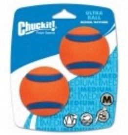 Petmate Chuckit! Ultra Ball Rubber Fetch Dog Toy Small Pack of 2  Multicolor