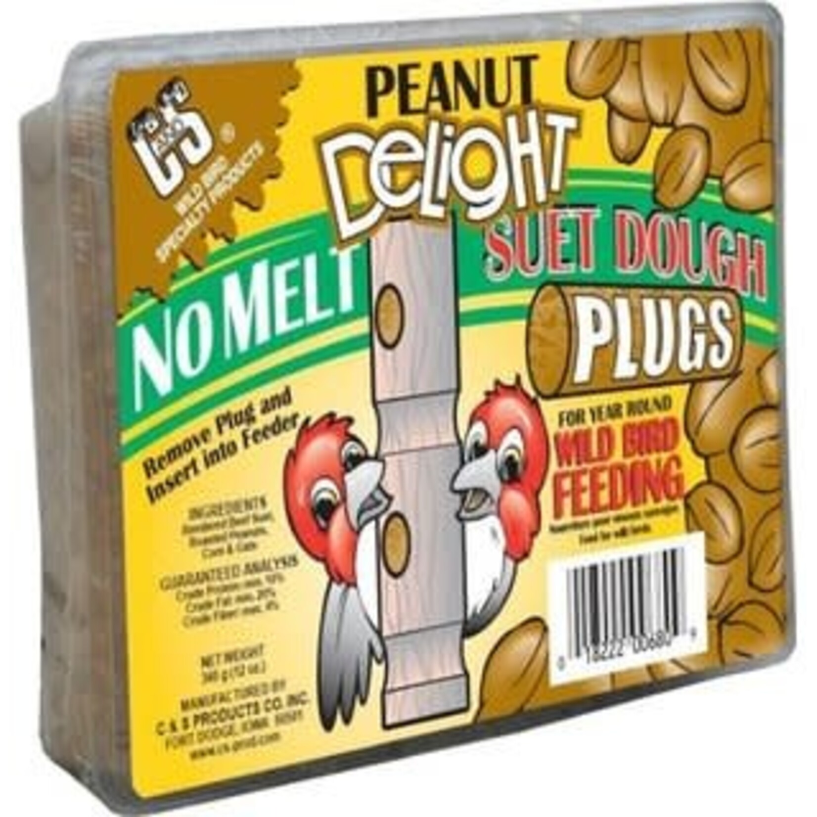 C&S Products C&S Peanut Delight Suet Dough Plugs