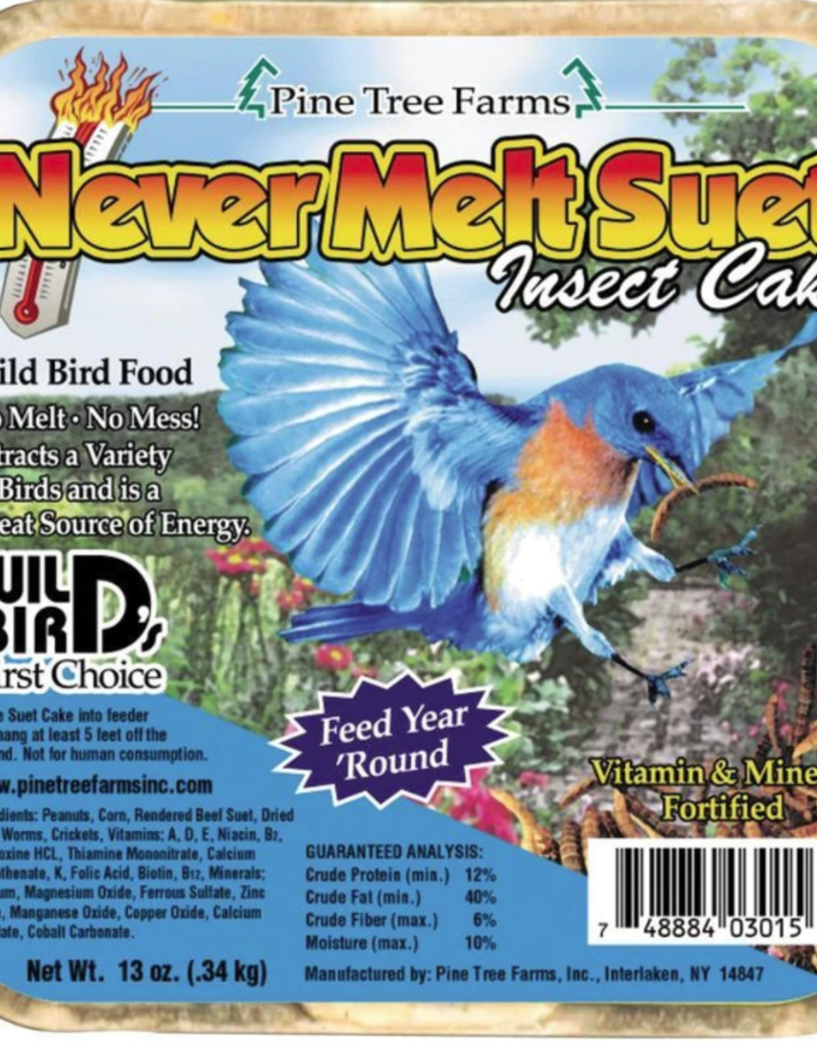 Pine Tree Farms Pine Tree Farms INSECT SUET CAKE 13 OZ