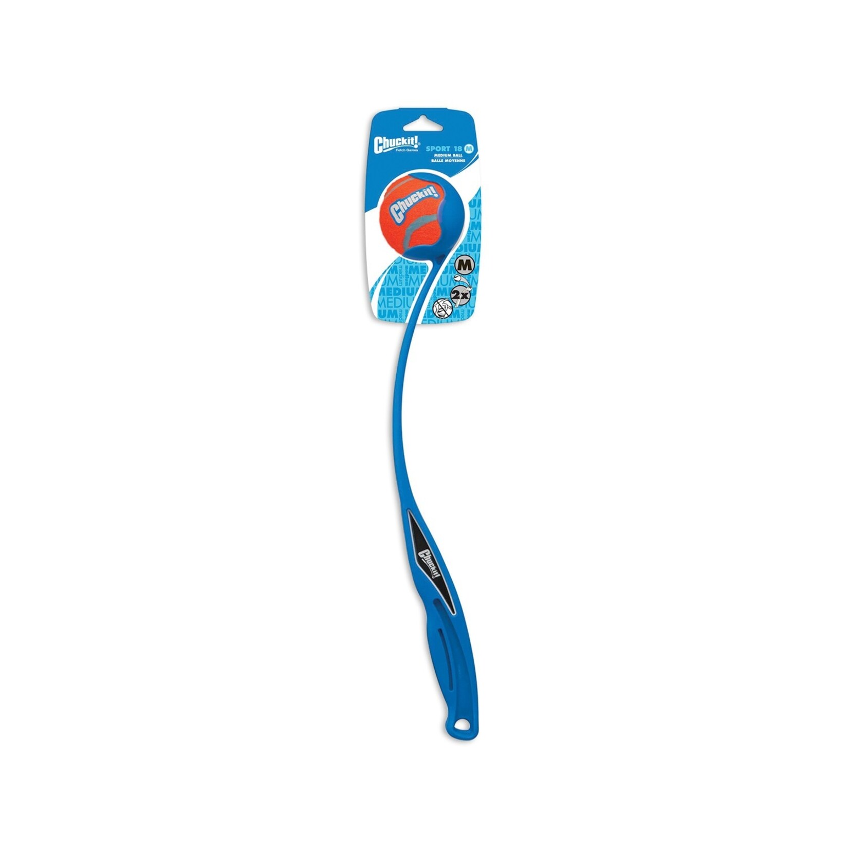 Chuckit! Chuckit! Sport 25M Dog Ball Launcher with Medium Tennis Ball (2.5 ) for Dogs 20-60 lb 25 L