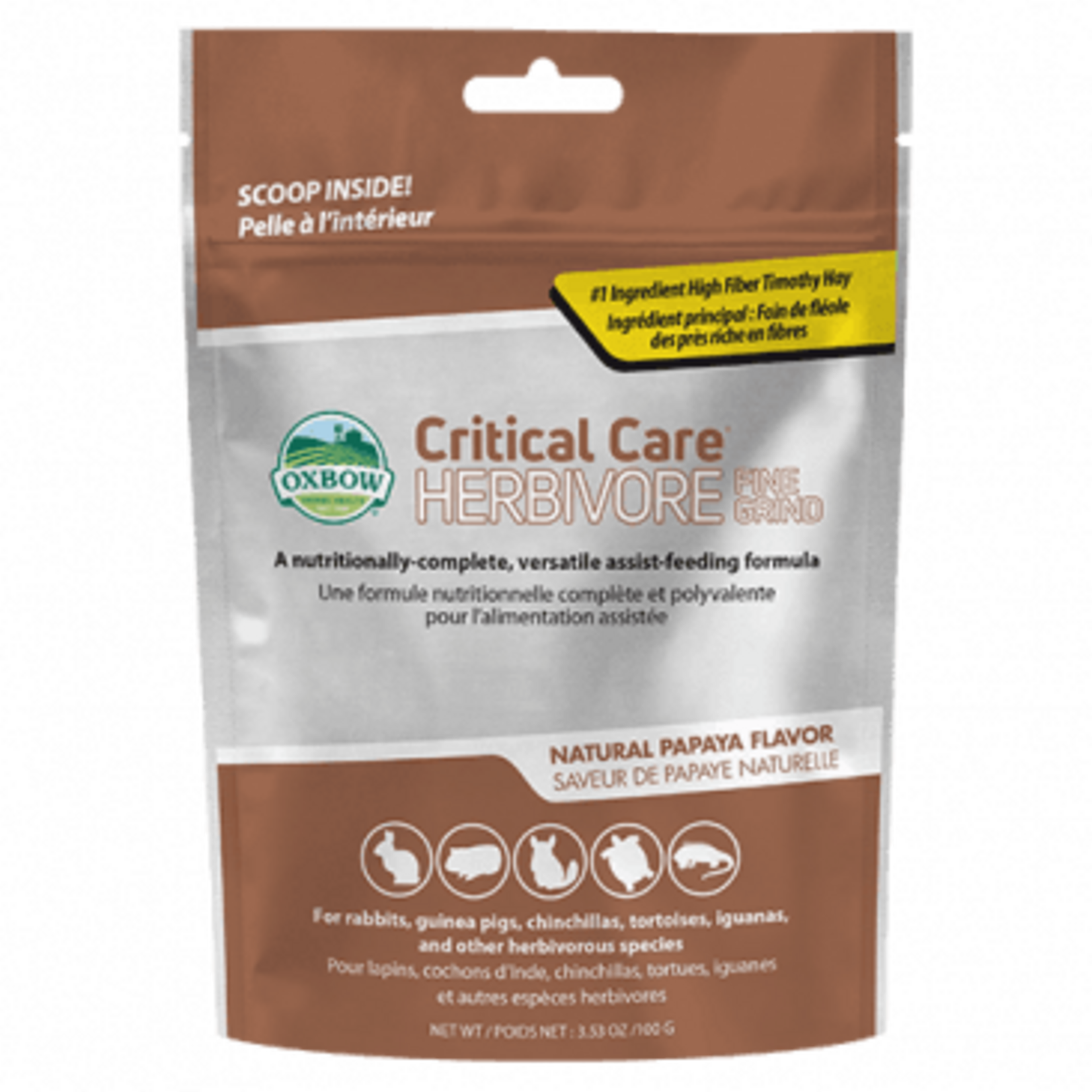 Oxbow Oxbow Critical Care Fine Grind Small Animal Food Papaya - 3.5 oz. (100 g)