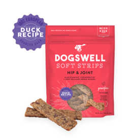 DOGSWELL, LLC DOGSWELL HAPPY HIPS SOFT STRIPS DUCK RECIPE 10OZ