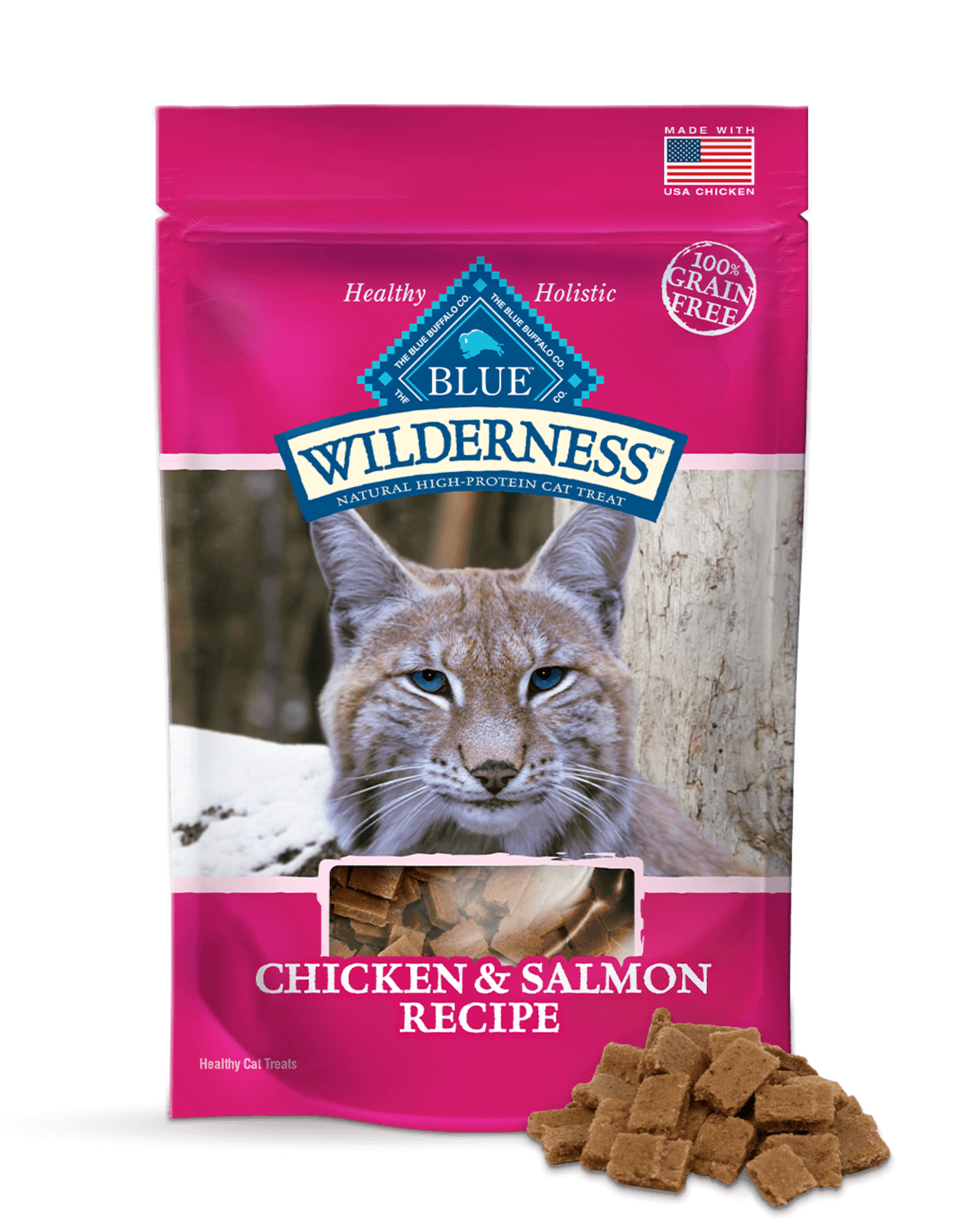 Blue Buffalo BLUE WILDERNESS CAT TREAT CHICKEN & SALMON 2OZ
