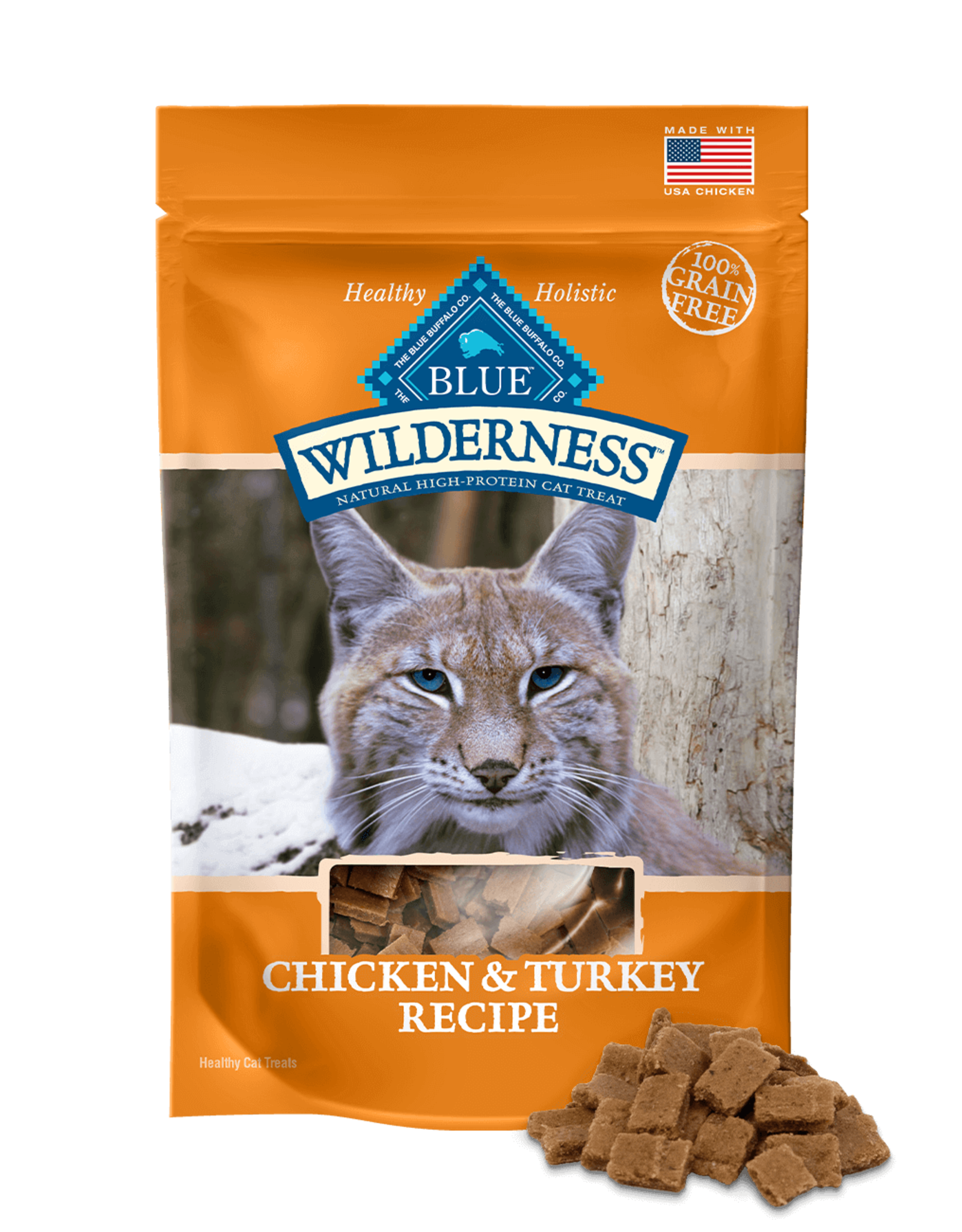 BLUE BUFFALO COMPANY BLUE WILDERNESS CAT TREAT CHICKEN & TURKEY 2OZ