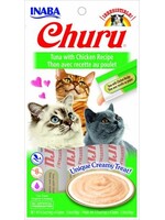 Inaba INABA Churu Creamy Cat Treat Tuna with Chicken 0.5 Oz - 4 Tubes
