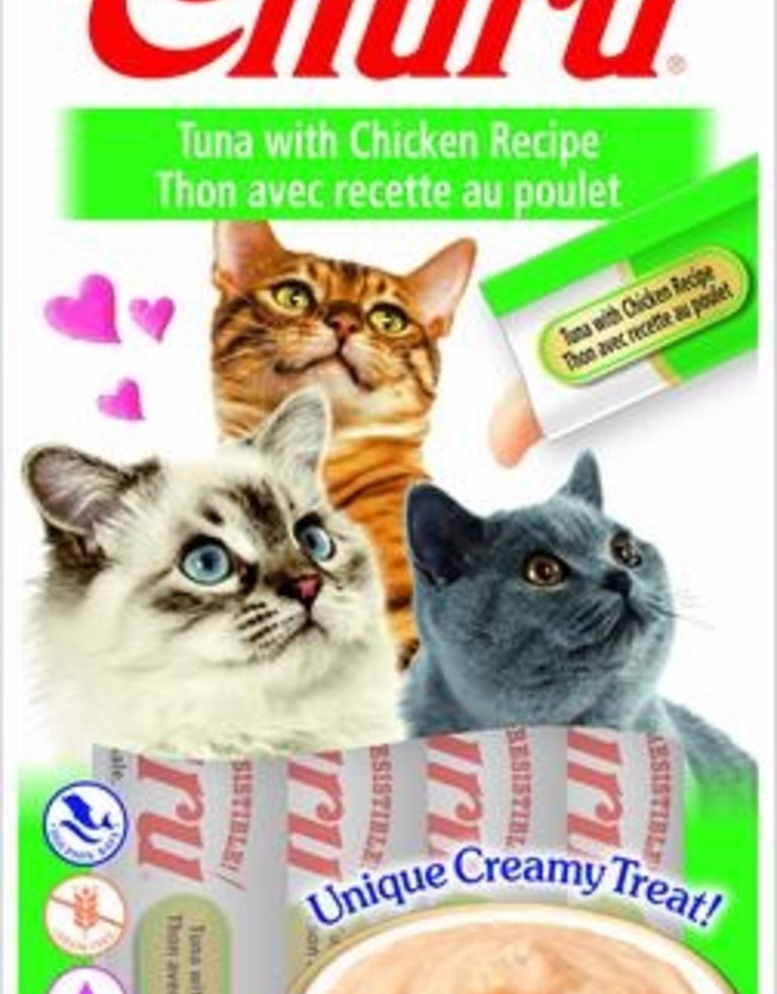 Inaba INABA Churu Creamy Cat Treat Tuna with Chicken 0.5 Oz - 4 Tubes