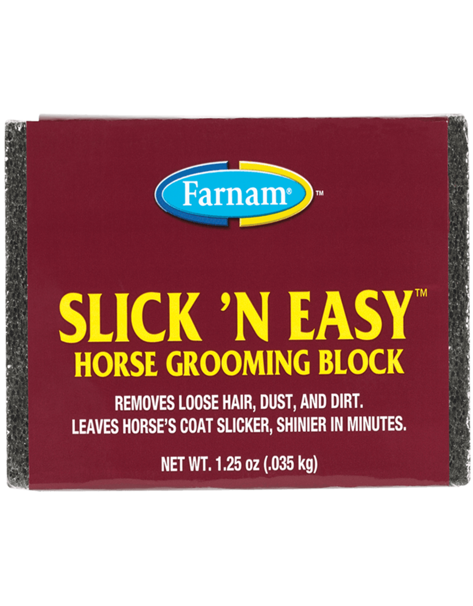 FARNAM SLICK 'N EASY HORSE GROOMING BLOCK