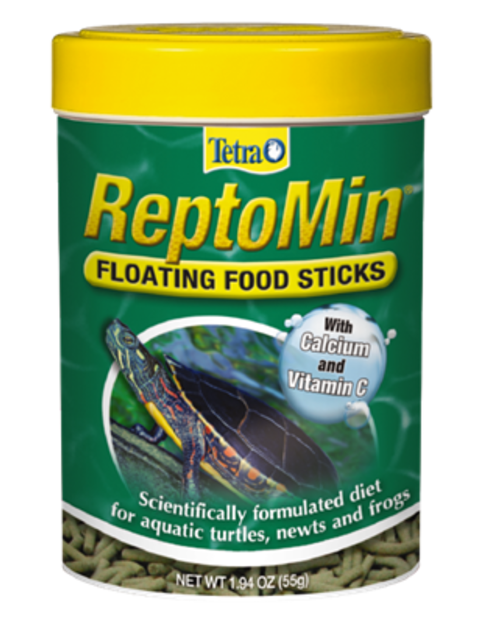 Tetra Tetra ReptoMin Floating Food Sticks for Aquatic Turtles Newts & Frogs - 1.94 oz.