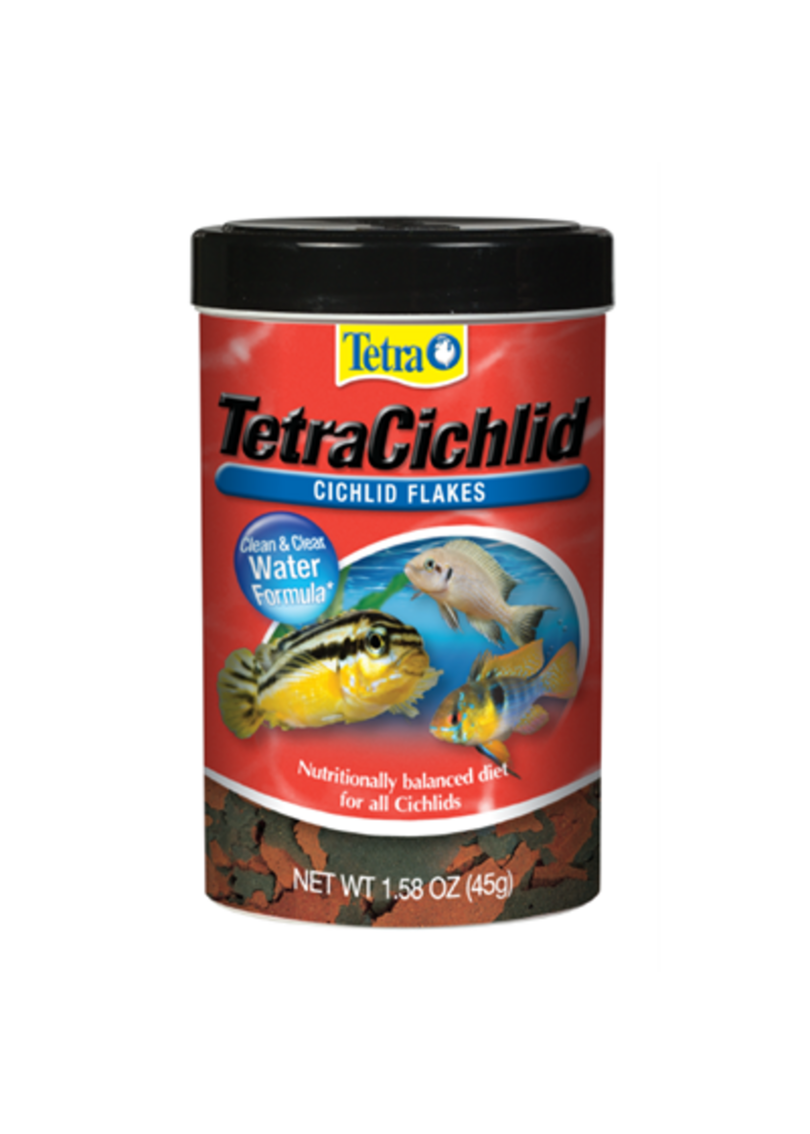 Tetra Tetra TetraCichlid Cichlid Fish Food Flakes - 1.58 oz.