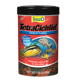 Tetra Tetra TetraCichlid Cichlid Fish Food Flakes - 1.58 oz.