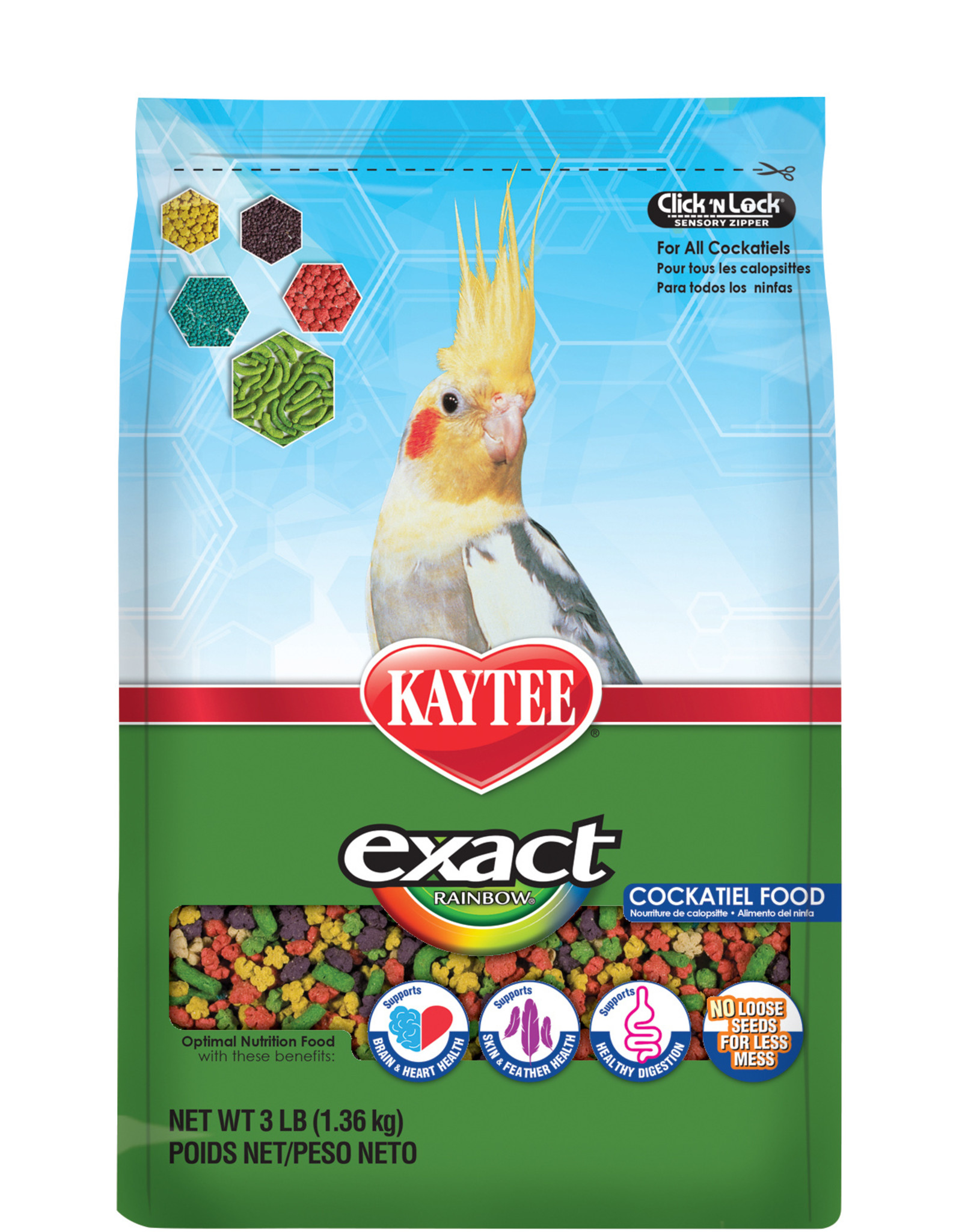 Kaytee KAYTEE EXACT RAINBOW COCKATIEL 3LBS