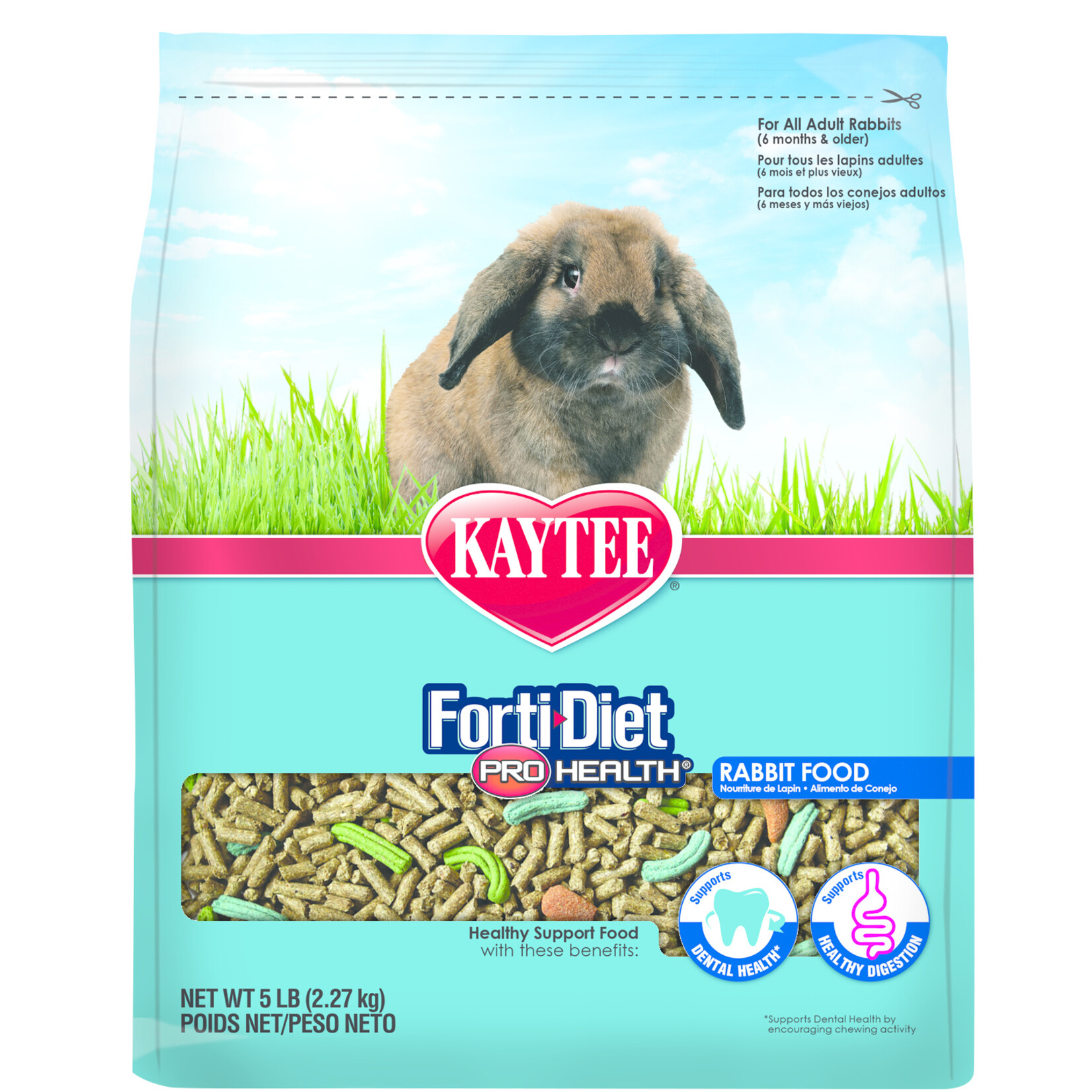 Kaytee KAYTEE FORTI-DIET PRO HEALTH ADULT RABBIT 5LBS
