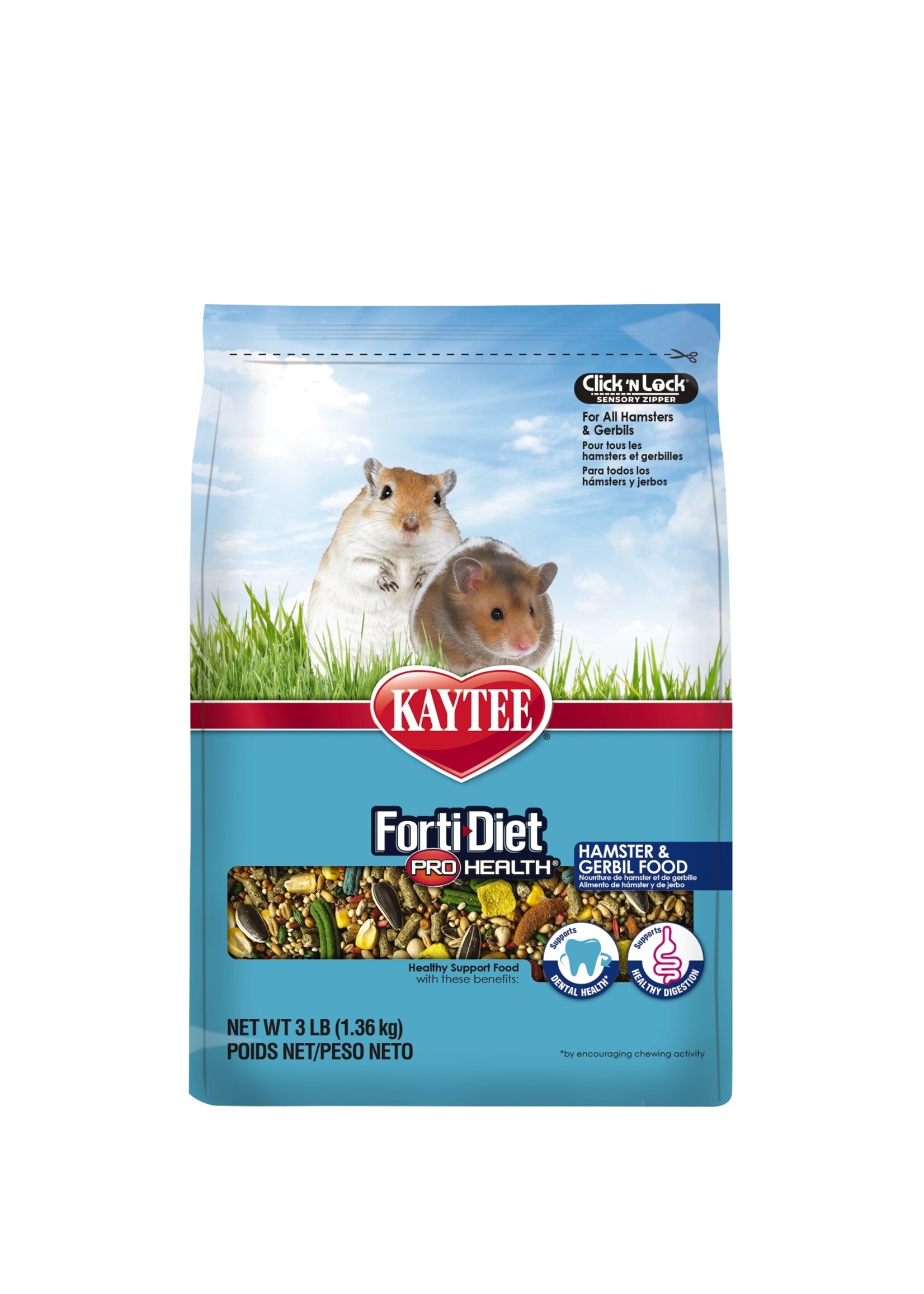Kaytee KAYTEE FORTI-DIET PRO HEALTH HAMSTER & GERBIL 3LBS