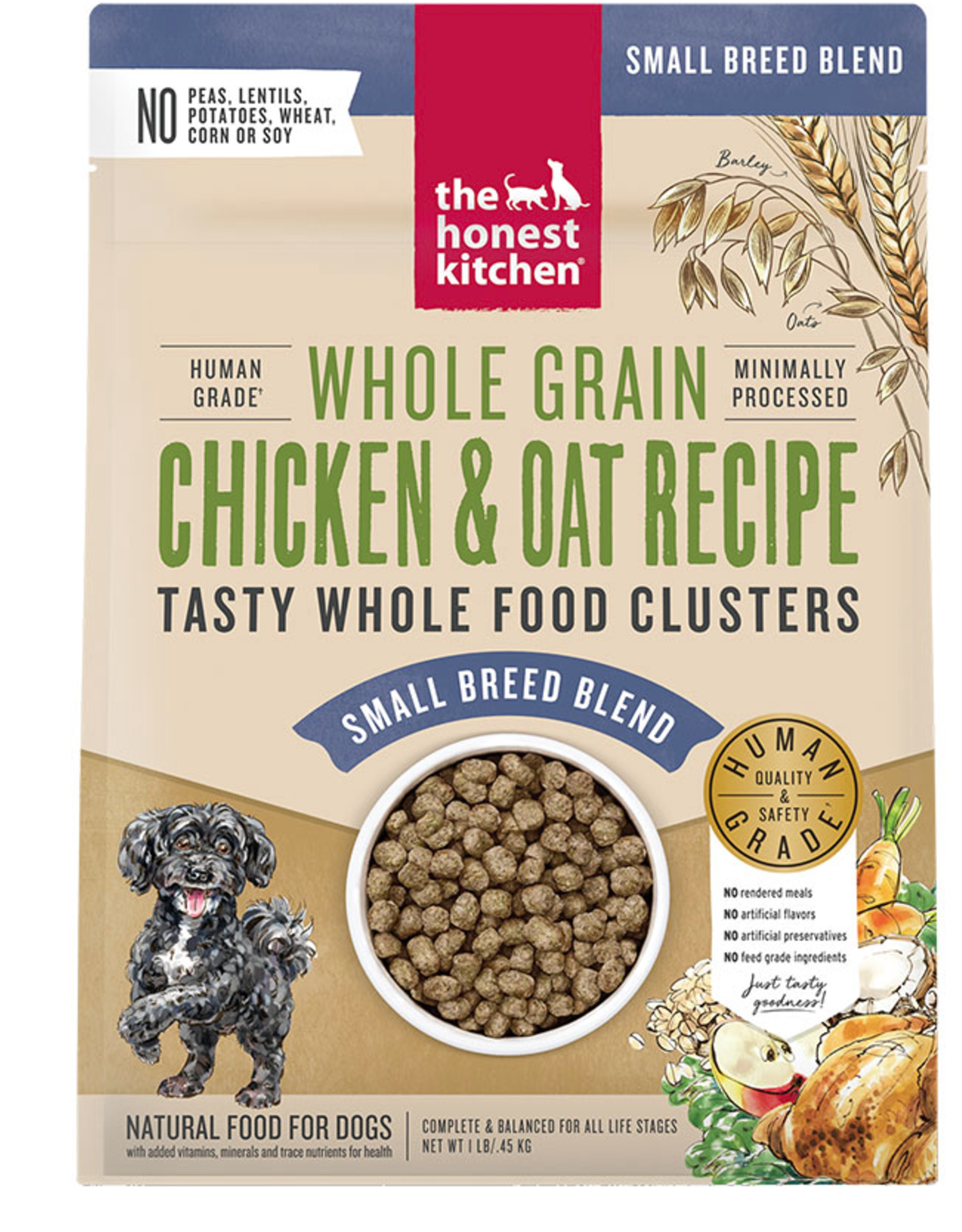 THE HONEST KITCHEN HONEST KITCHEN DOG CLUSTERS SMALL BREED WHOLE GRAIN CHICKEN 10LB