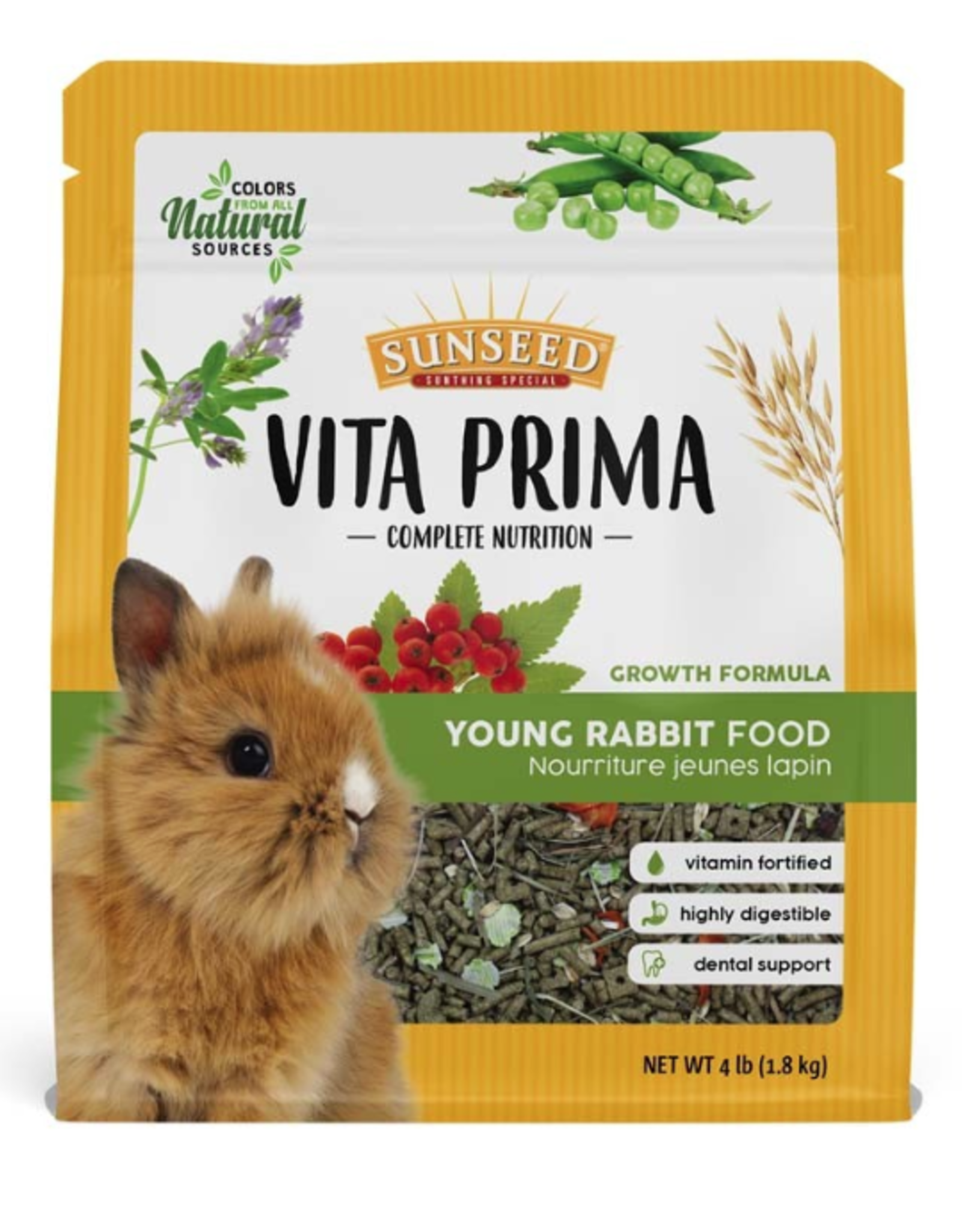 Vitakraft Sun Seed SUNSEED VITA PRIMA YOUNG RABBIT 4LBS