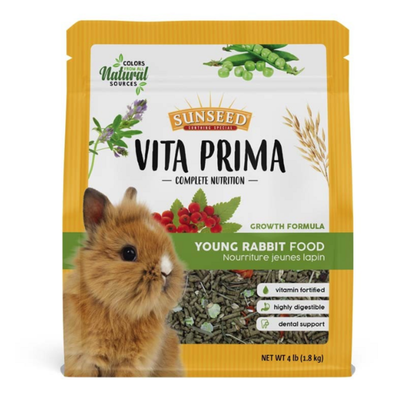 Vitakraft Sun Seed SUNSEED VITA PRIMA YOUNG RABBIT 4LBS