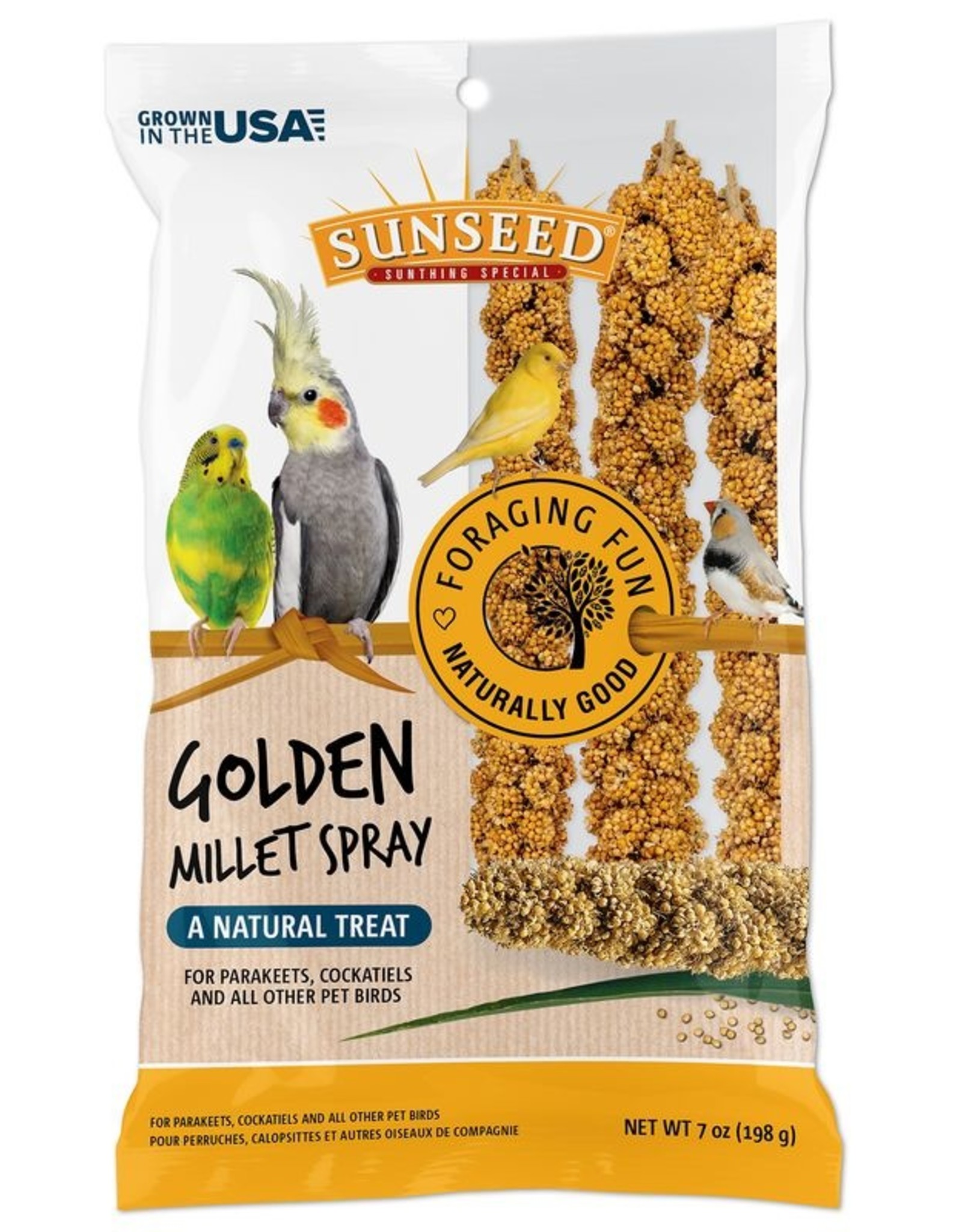 Vitakraft Sun Seed Sunseed Golden Millet Spray Natural Bird Treat - 4 oz