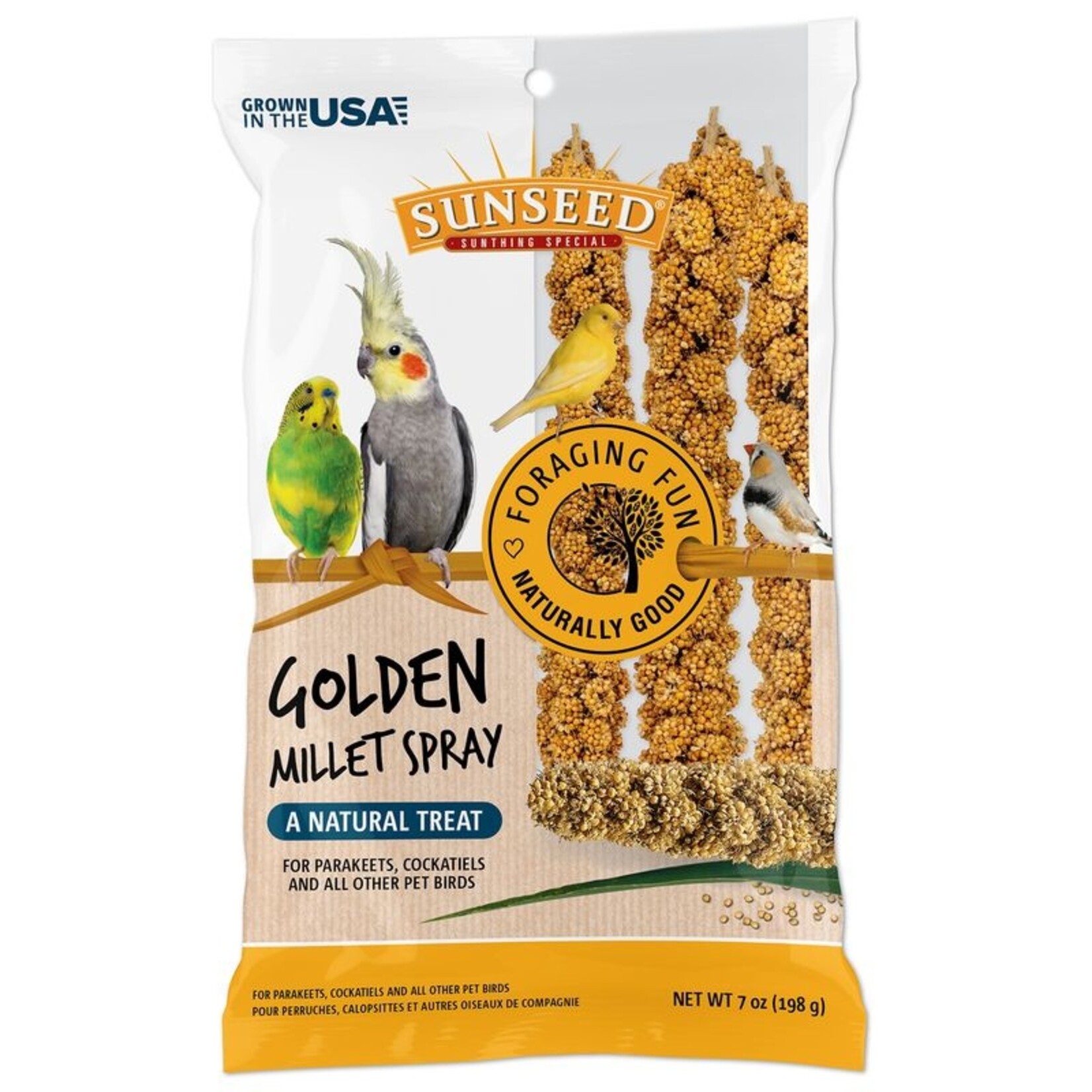 Vitakraft Sun Seed Sunseed Golden Millet Spray Natural Bird Treat - 4 oz
