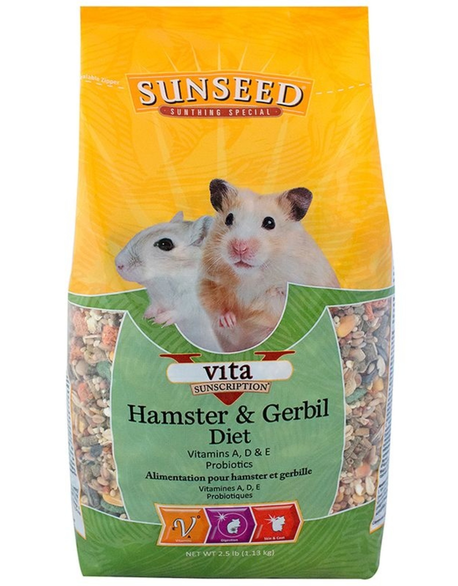 Vitakraft SUNSEED VITA HAMSTER & GERBIL 2.5LBS