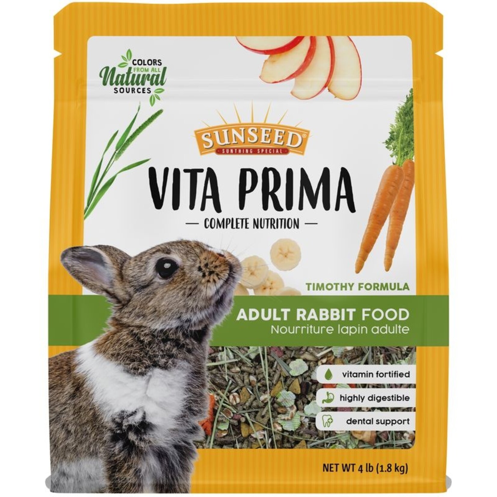 Vitakraft Sun Seed SUNSEED VITA PRIMA ADULT RABBIT 4LBS