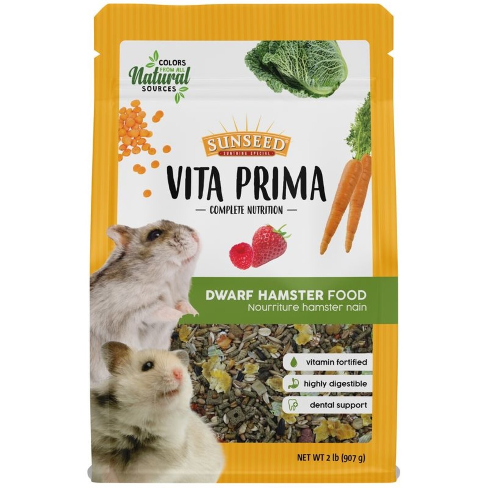 Vitakraft Sun Seed SUNSEED VITA PRIMA DWARF HAMSTER 2LBS
