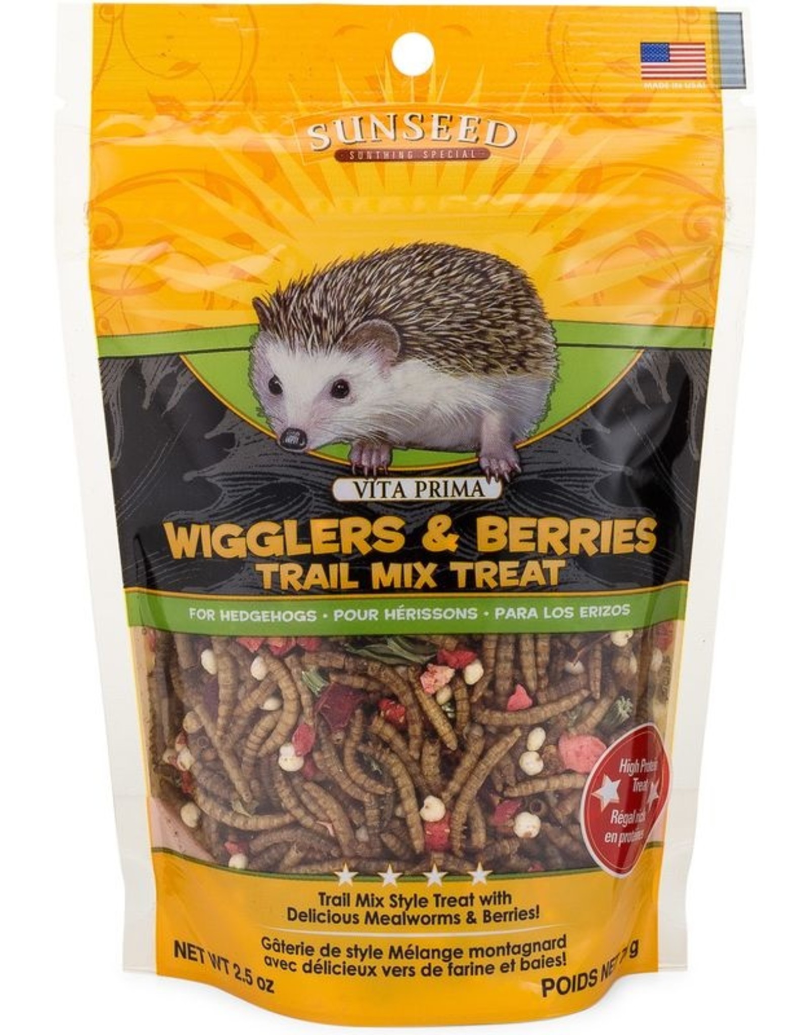 Vitakraft SUNSEED VITA PRIMA WIGGLERS & BERRIES TRAIL MIX