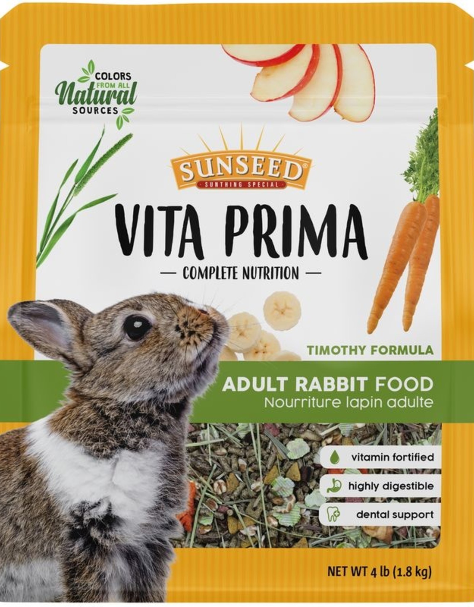 SUNSEED VITA PRIMA ADULT RABBIT 4LBS Pickering Valley Feed & Farm Store