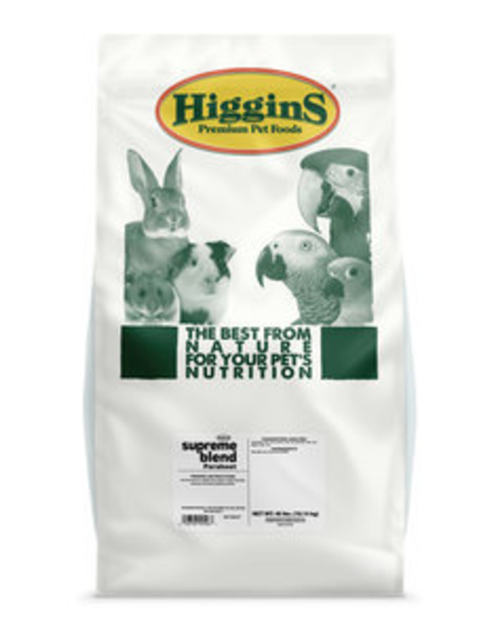 THE HIGGINS GROUP CORP. HIGGINS IMPERIAL PARAKEET FORTIFIED DIET 50LBS