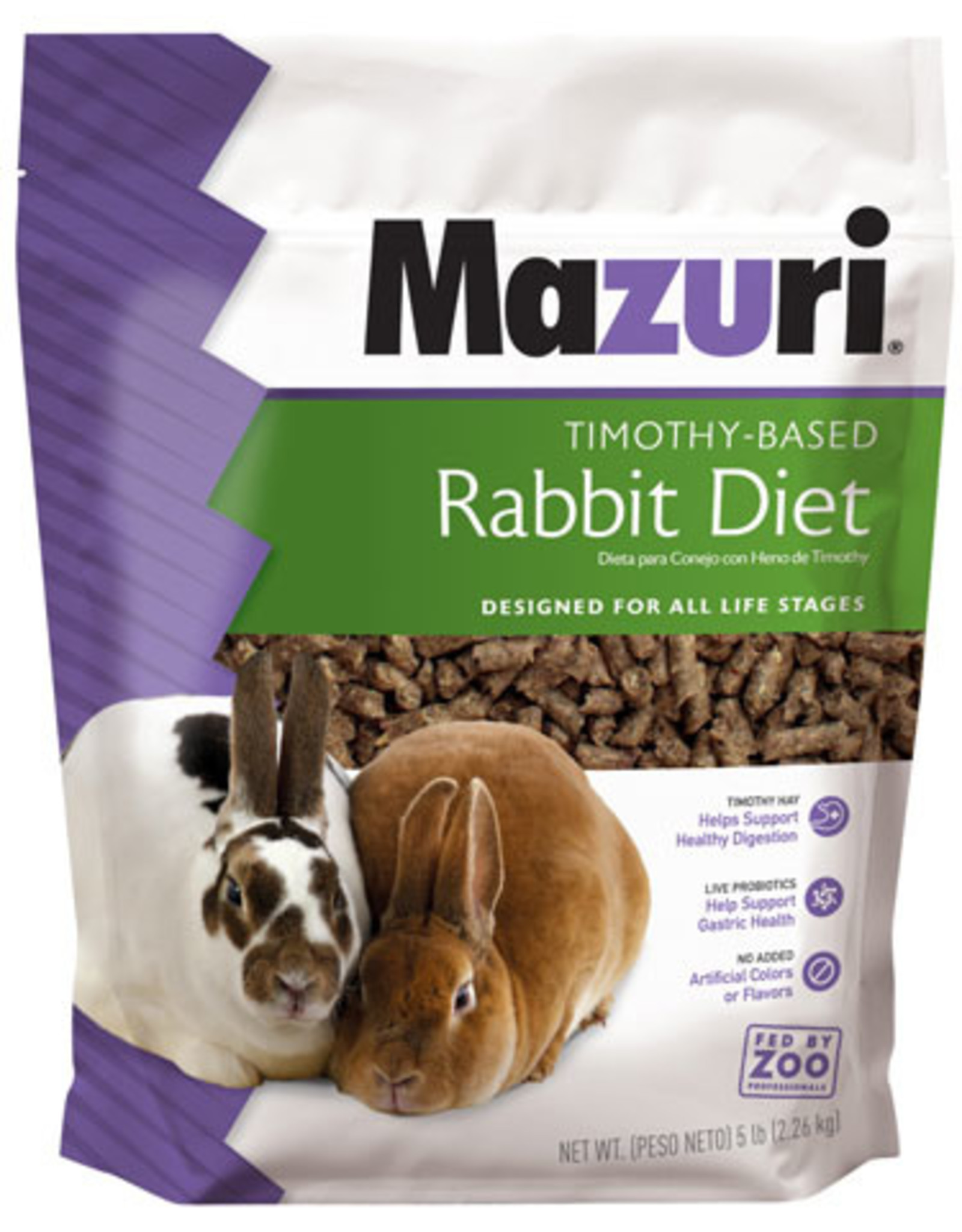 PURINA MILLS, INC. MAZURI RABBIT DIET TIMOTHY 5LBS