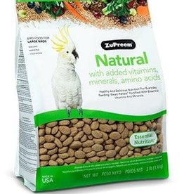 ZUPREEM ZUPREEM NATURAL LARGE PARROT 3LBS