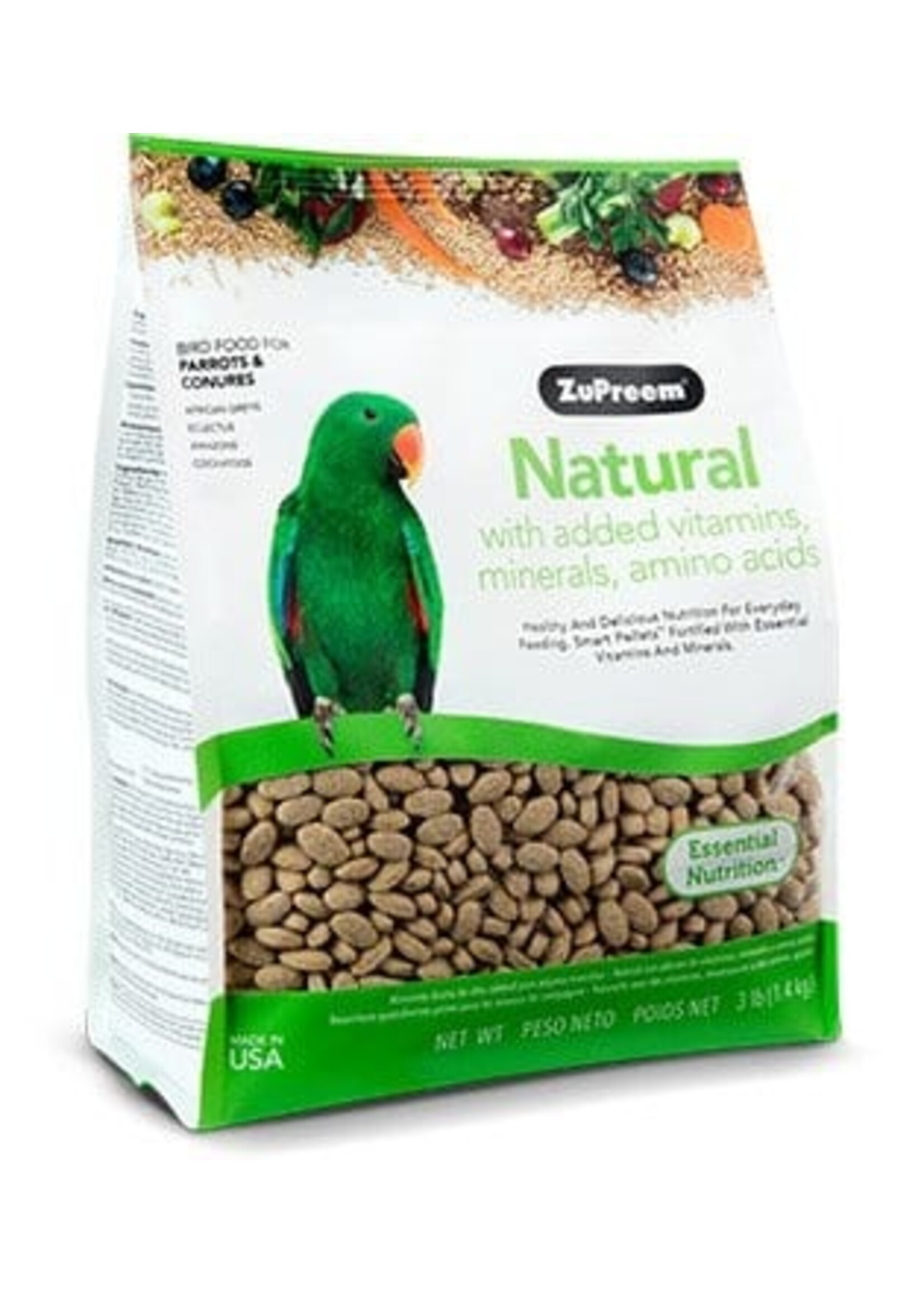 ZuPreem ZUPREEM NATURAL PARROT & CONUTE 2.5LBS