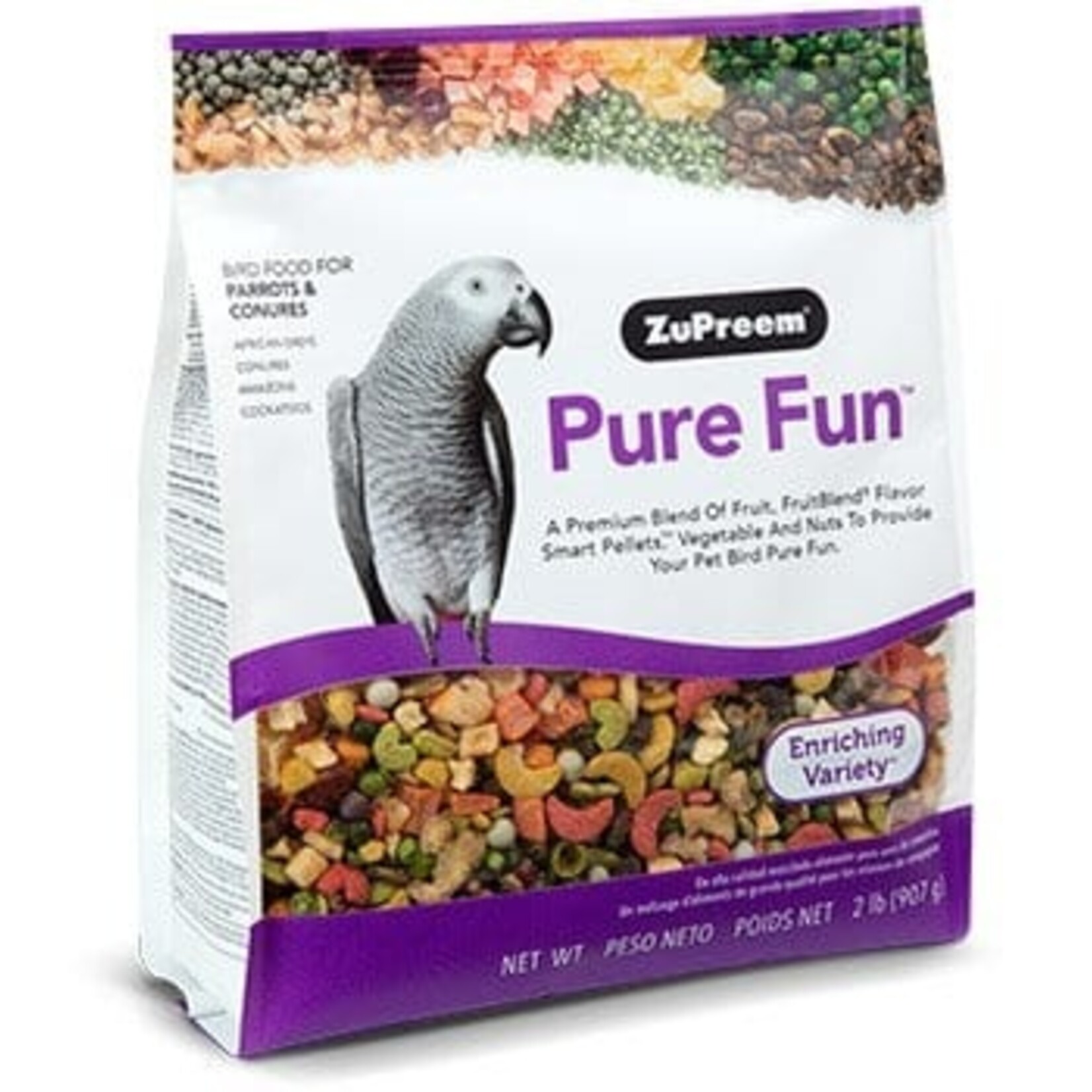 ZuPreem ZUPREEM PURE FUN PARROT & CONURES 2LBS