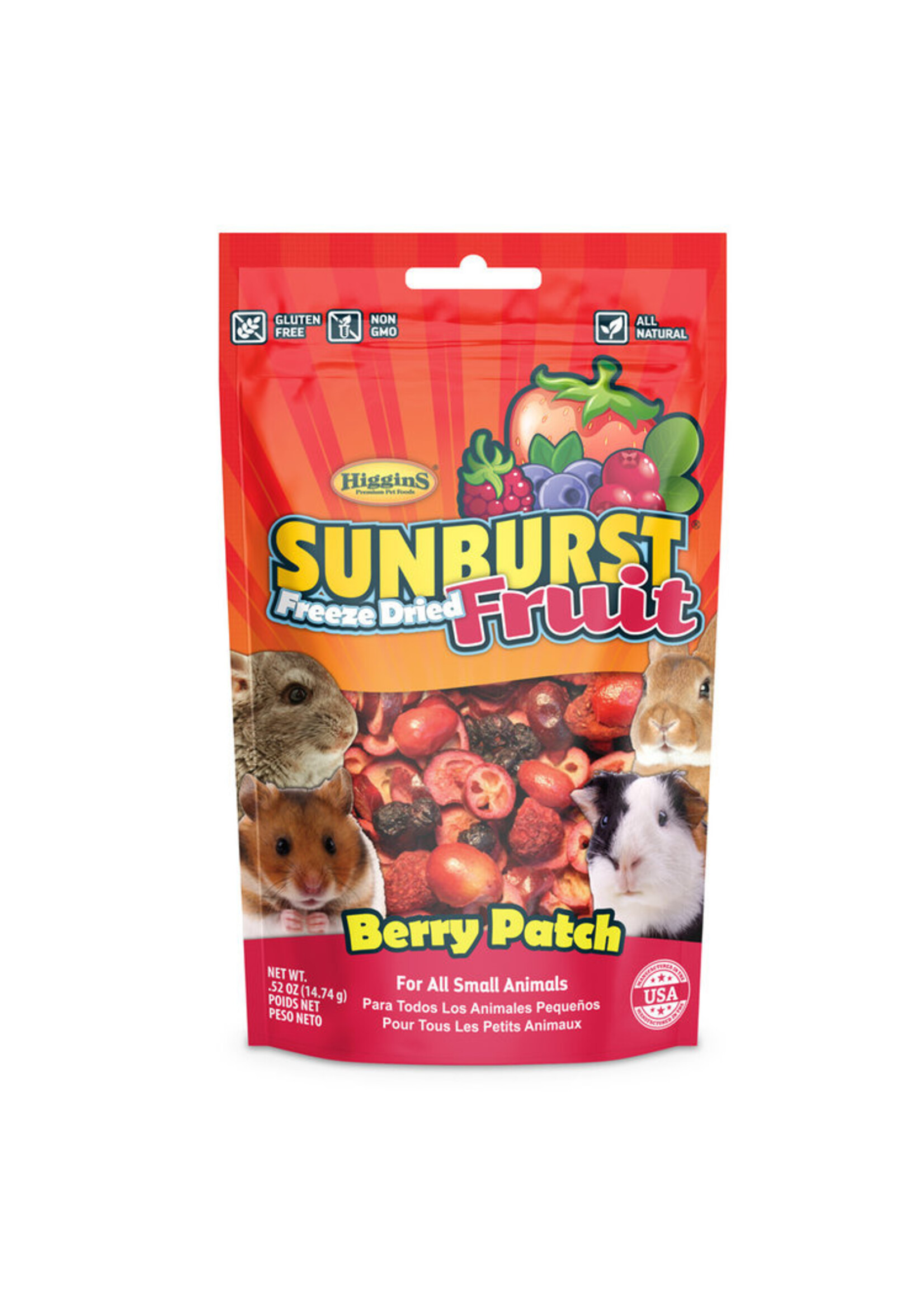 Versele-Laga Higgins HIGGINS SUNBURST FREEZE DRIED FRUIT BERRY PATCH .52OZ
