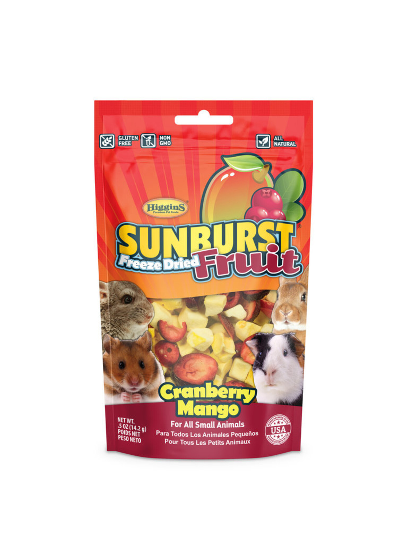 Versele-Laga Higgins HIGGINS SUNBURST FREEZE DRIED FRUIT CRANBERRY MANGO .5OZ