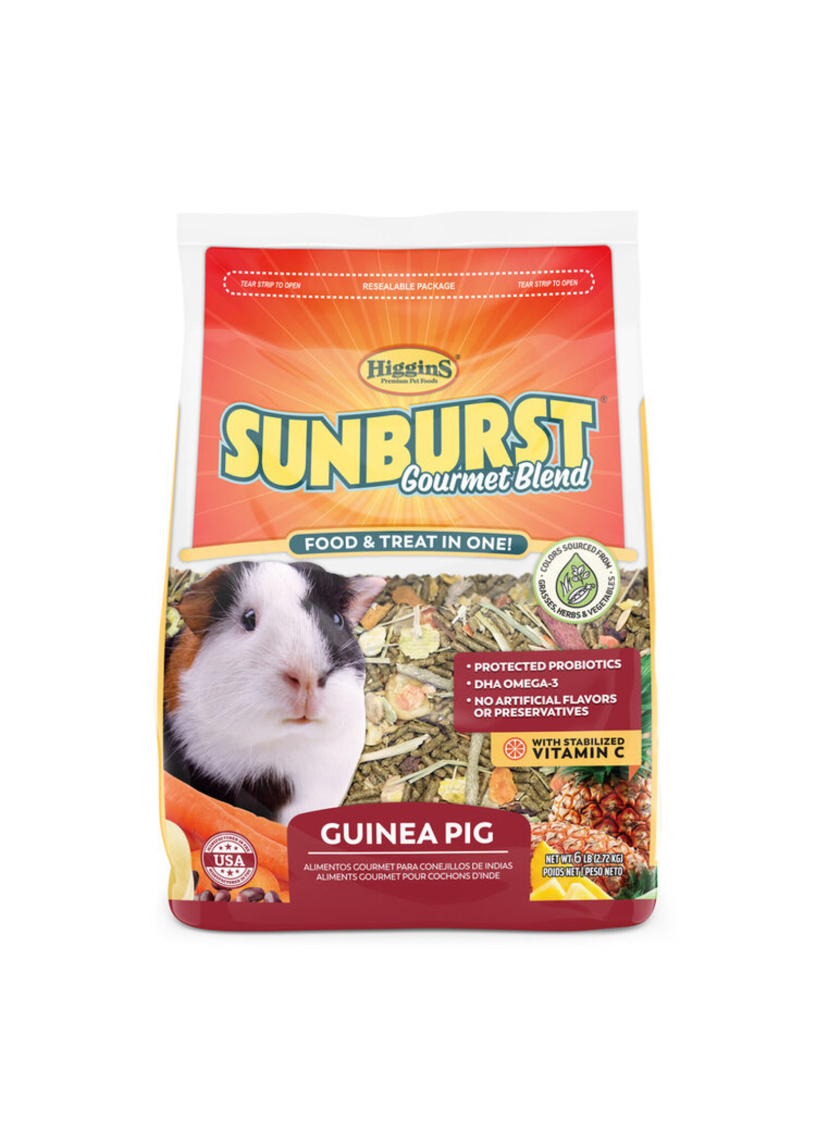 Versele-Laga Higgins HIGGINS SUNBURST GOURMET BLEND GUINEA PIG 6LBS