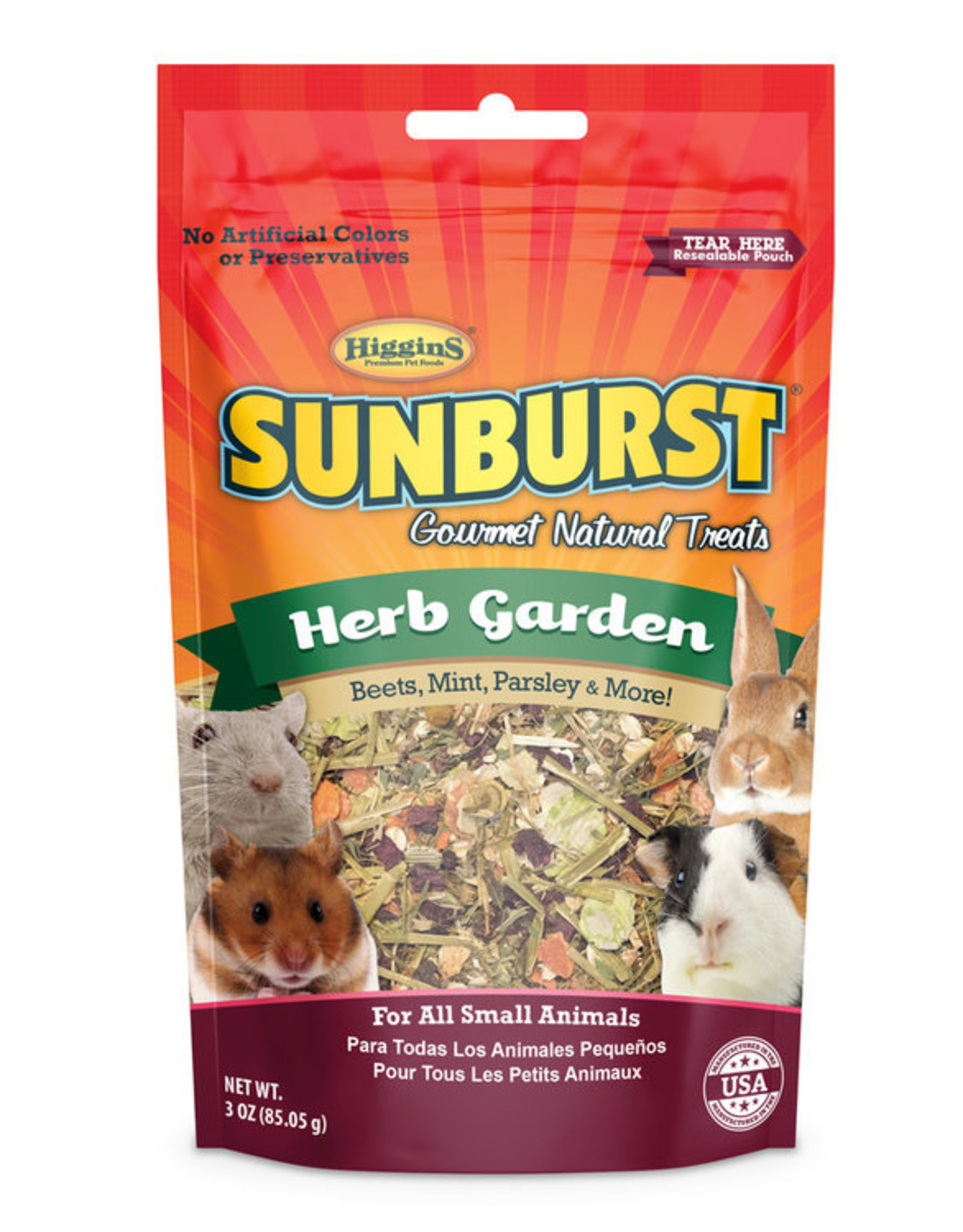 Versele-Laga Higgins HIGGINS SUNBURST GOURMET TREATS HERB GARDEN 3OZ