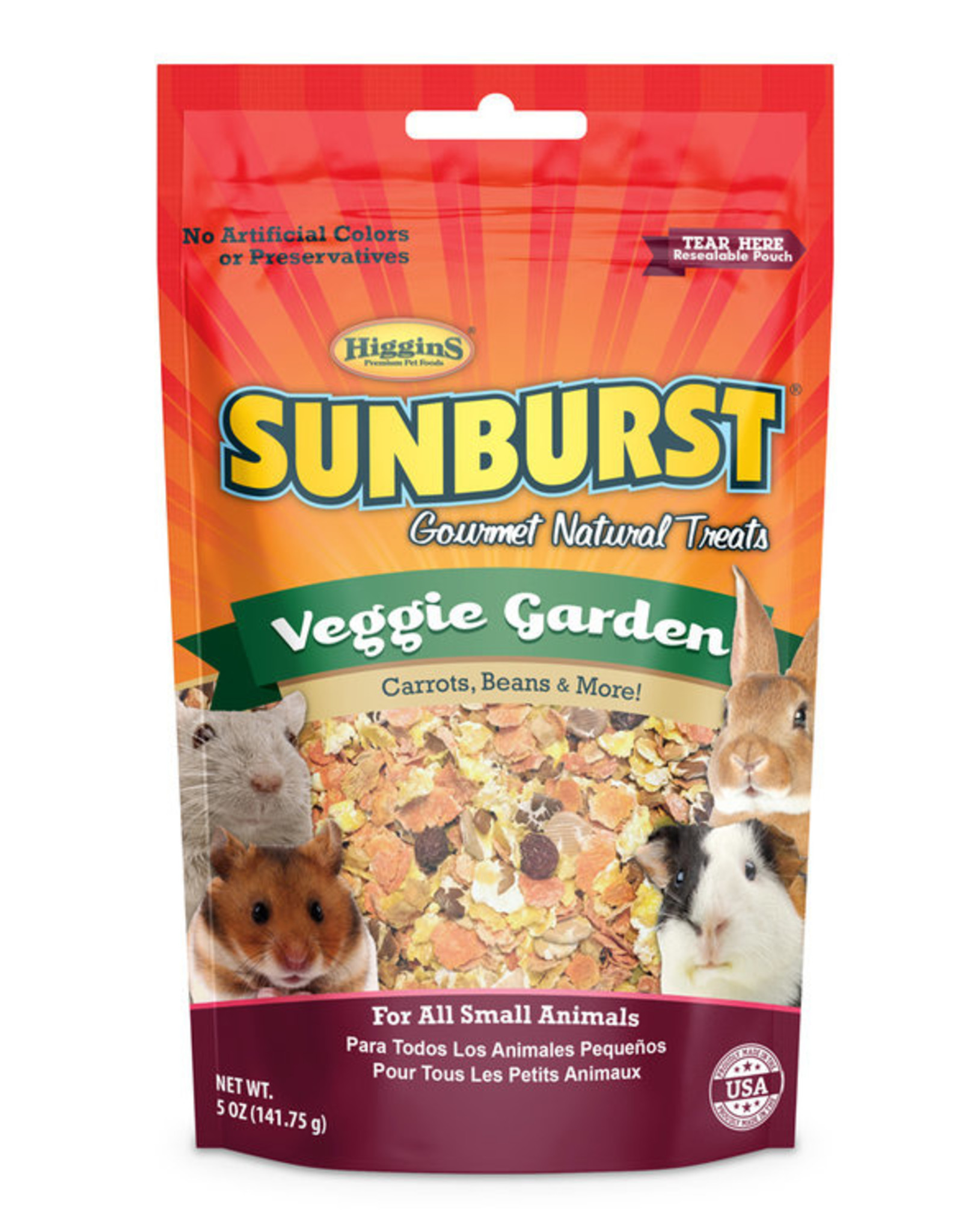 Versele-Laga Higgins HIGGINS SUNBURST GOURMET TREATS VEGGIE GARDEN 3OZ