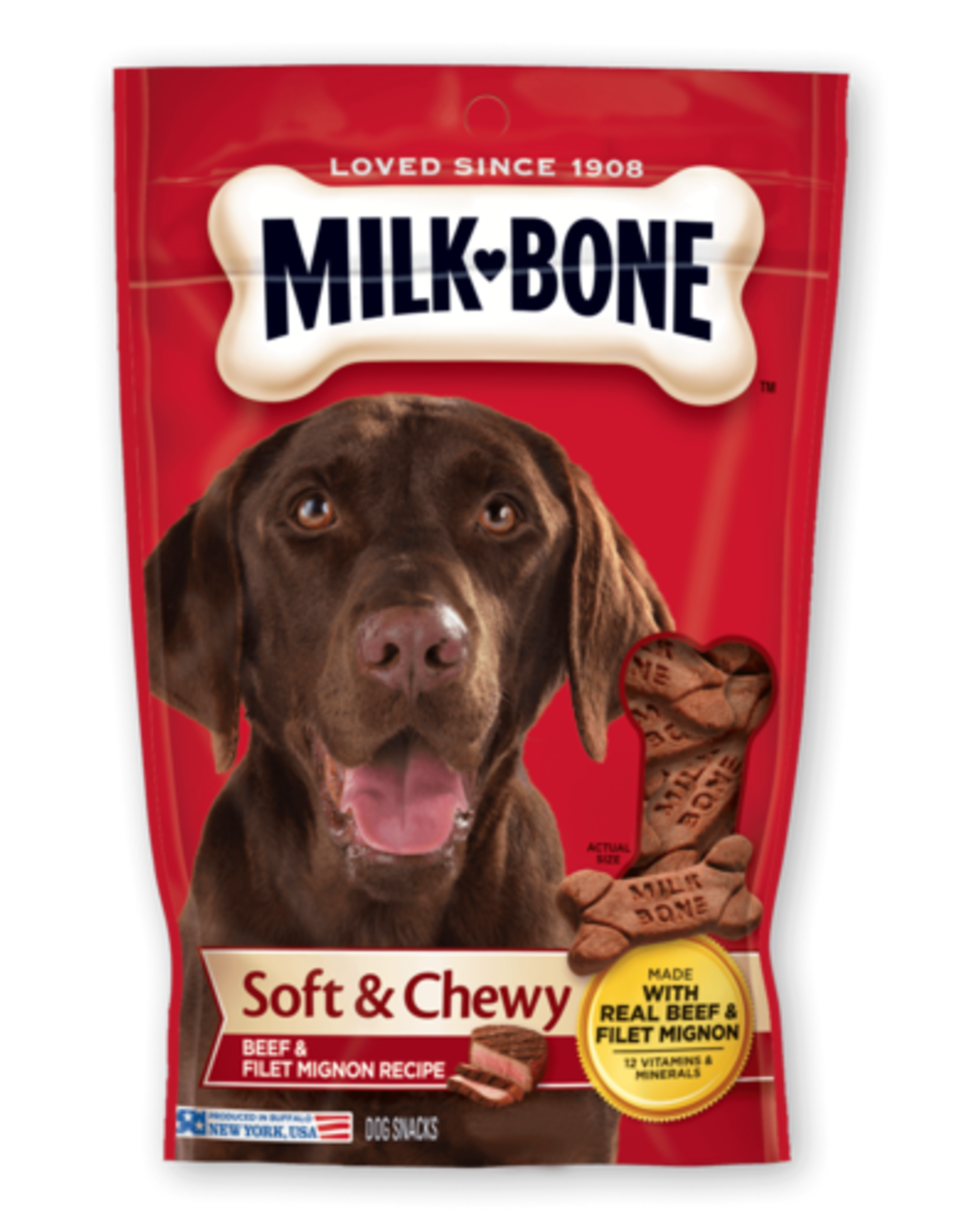 Milk-Bone MILKBONE SOFT & CHEWY BEEF & FILET MIGNON 25OZ