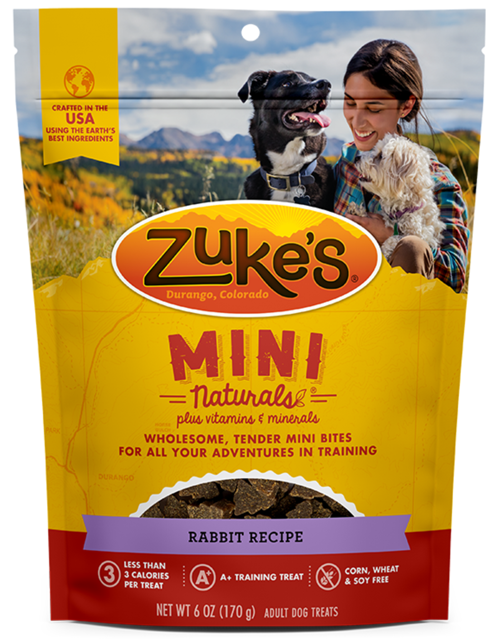 ZUKES PERFORM PET NUTRITION ZUKE'S DOG MINI NATURALS WILD RABBIT 1LB