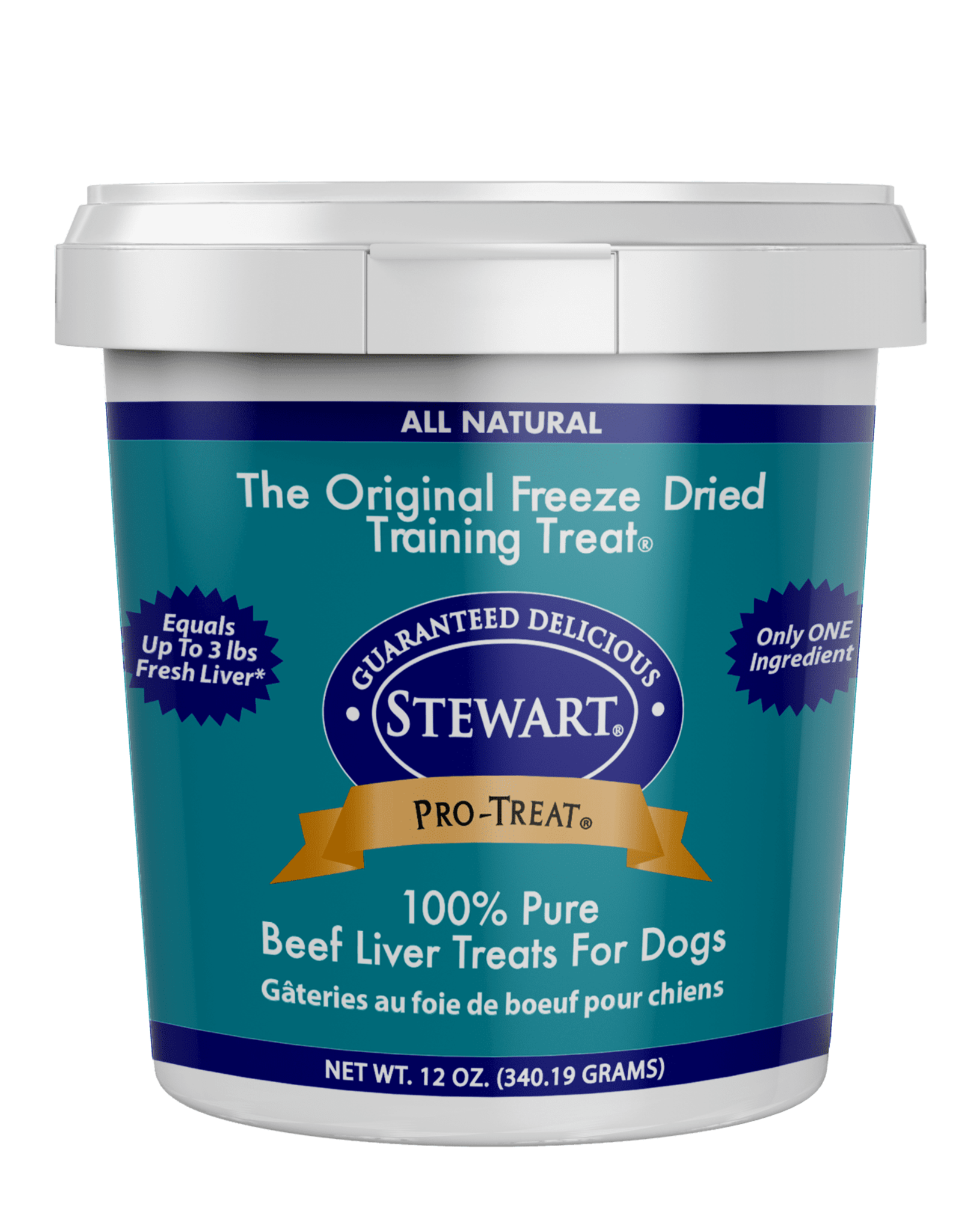 Stewart Stewart Pro-Treat Freeze Dried Beef Liver 14 oz. Tub