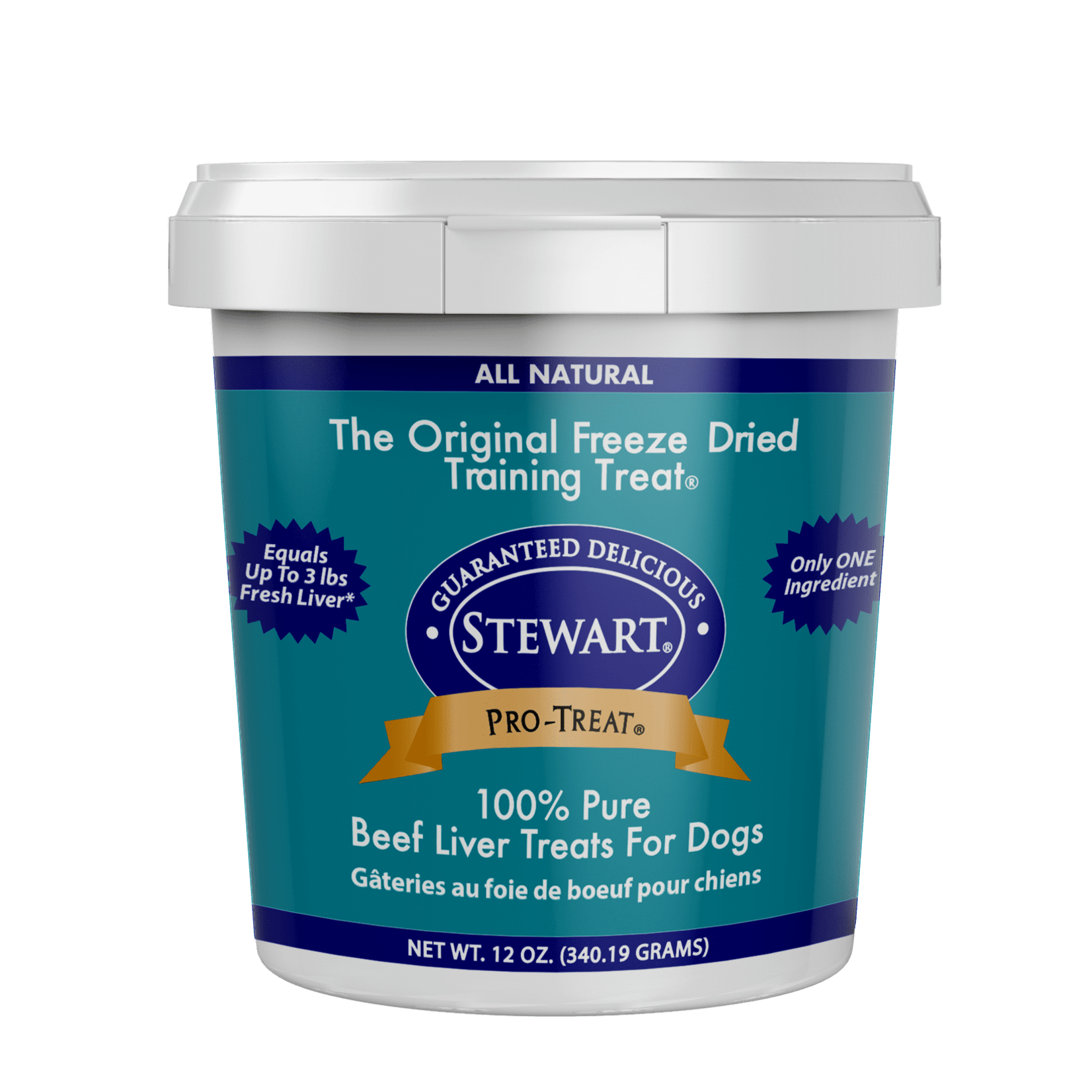 Stewart Stewart Pro-Treat Freeze Dried Beef Liver 14 oz. Tub