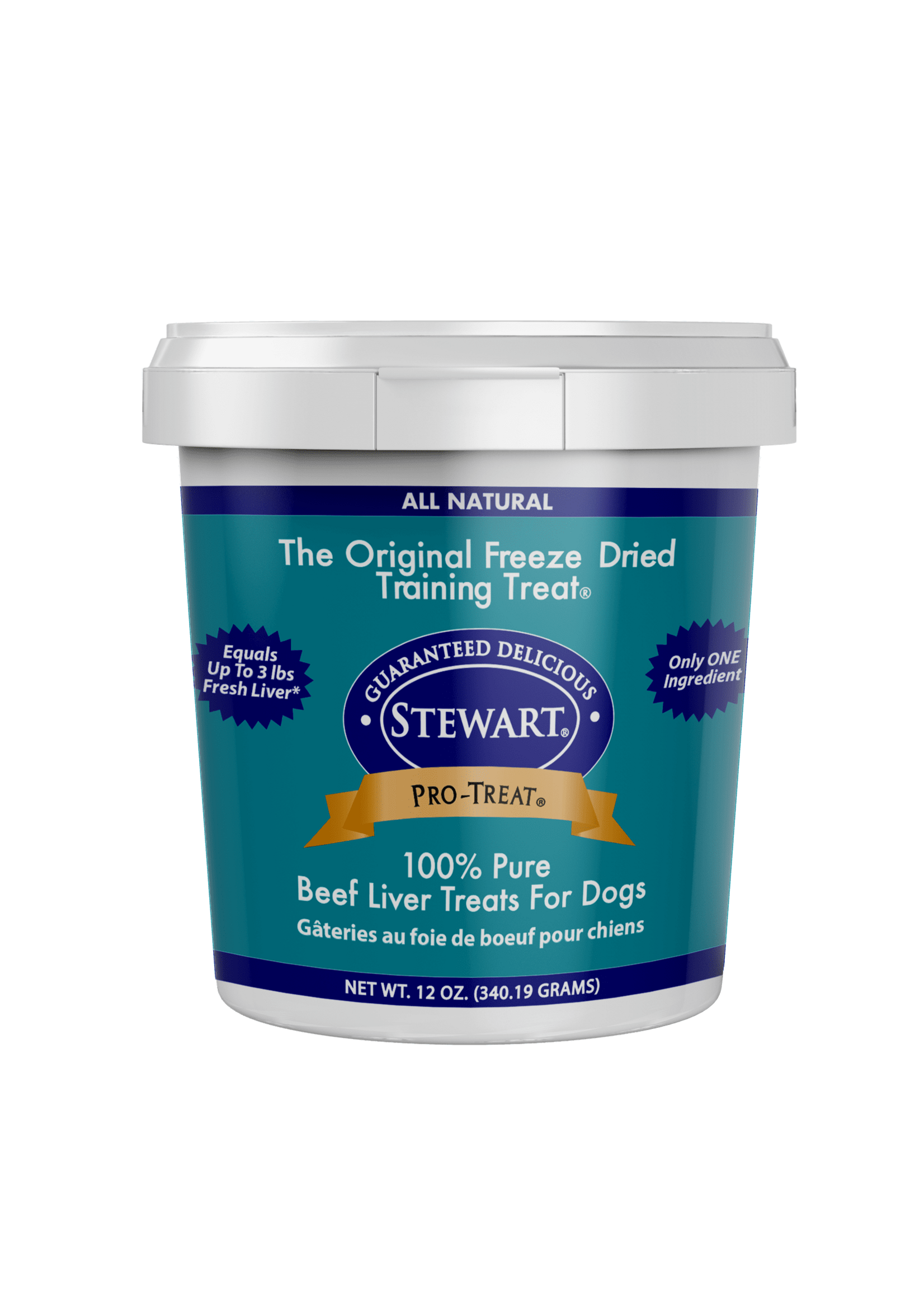 Stewart Stewart Pro-Treat Freeze Dried Beef Liver 14 oz. Tub