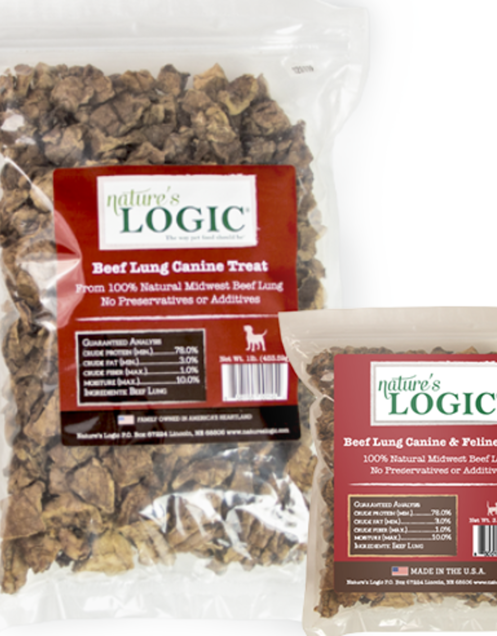 Nature's Logic Nature's Logic Beef Lung Dog Treats 1 Lb