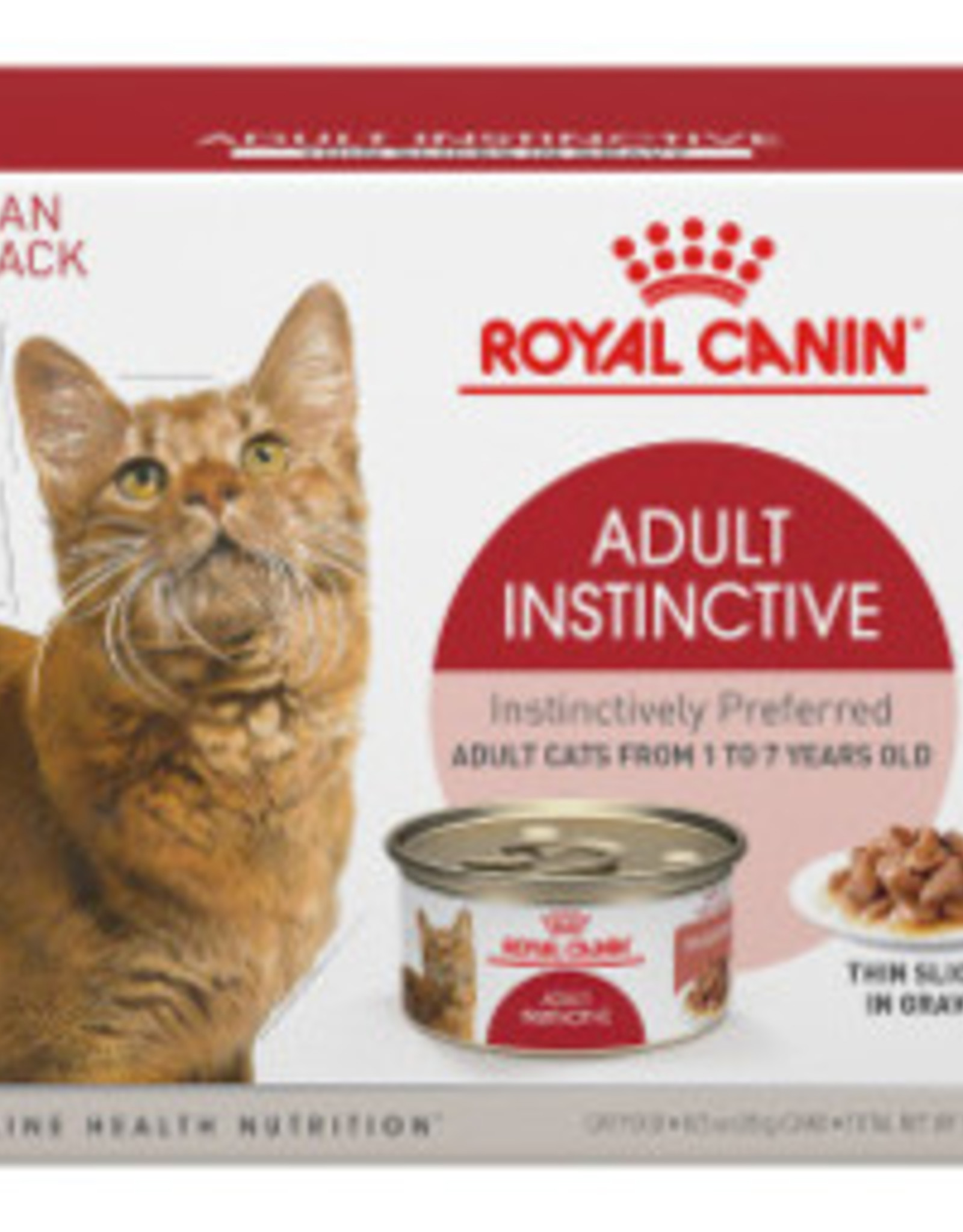 Royal Canin Royal Canin Adult Instinctive Thin Slices in Gravy Wet Cat Food - 3 Oz Cans, Case of 24