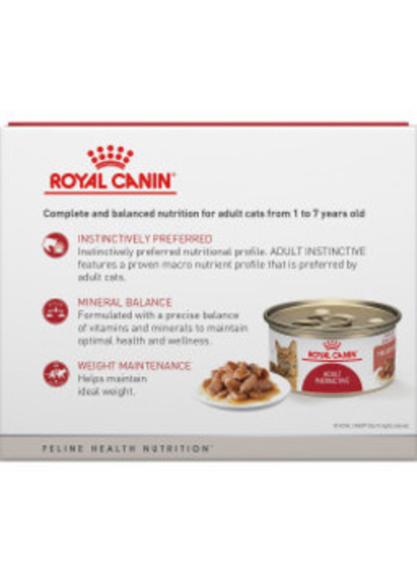 Royal Canin Royal Canin Adult Instinctive Thin Slices in Gravy Wet Cat Food - 3 Oz Cans, Case of 24