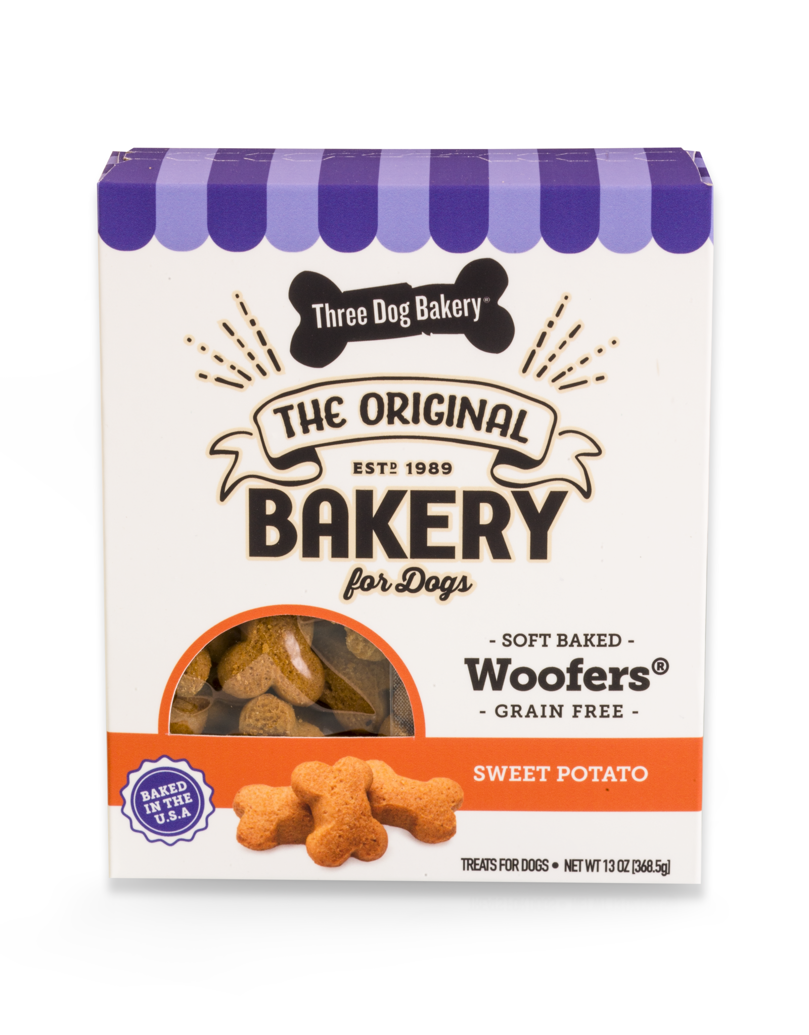 THREE DOG BAKERY THREE DOG BAKERY SOFT BAKED WOOFERS SWEET POTATO 13OZ